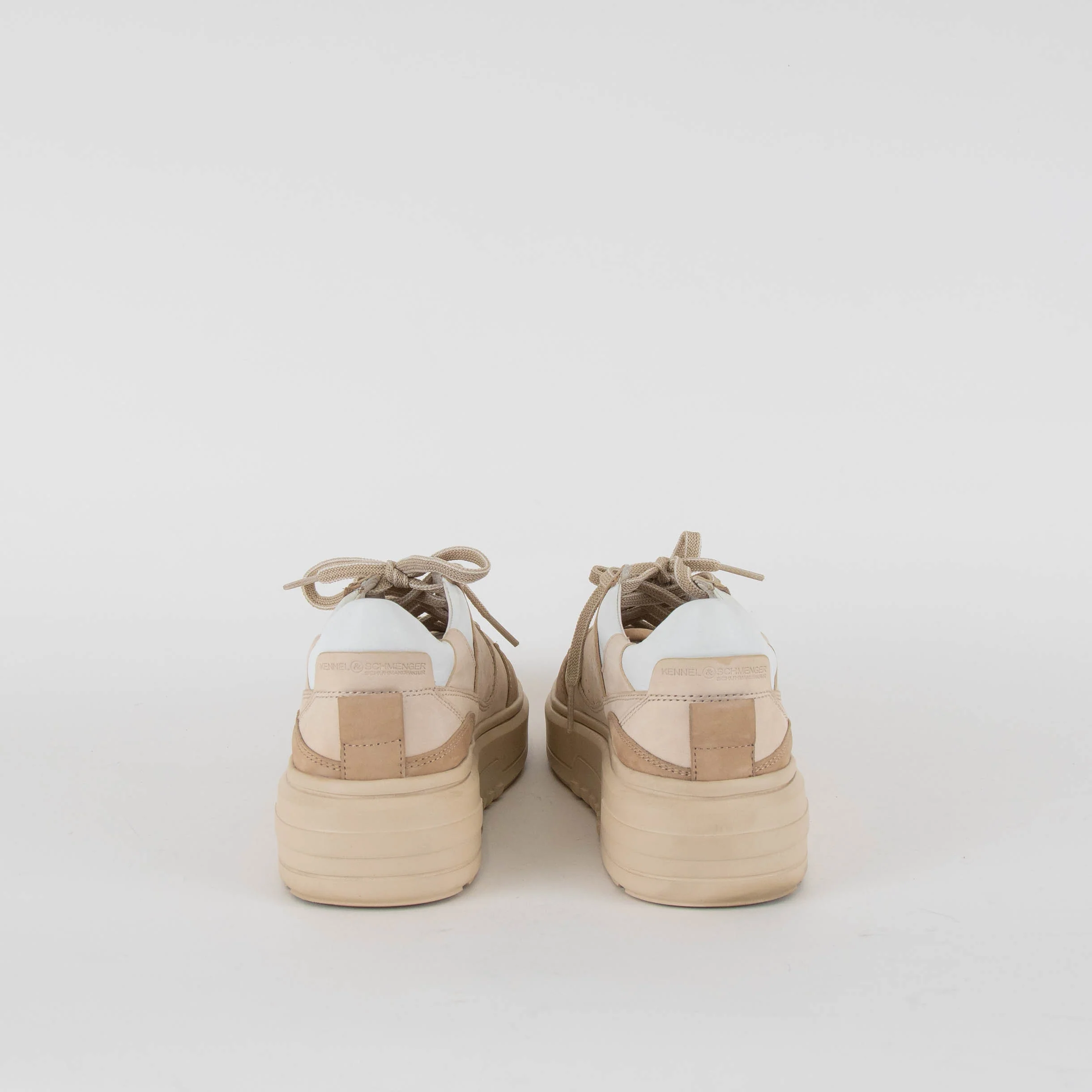 Kennel & Schmenger Beige & Cream Leather Trainers - Image 4
