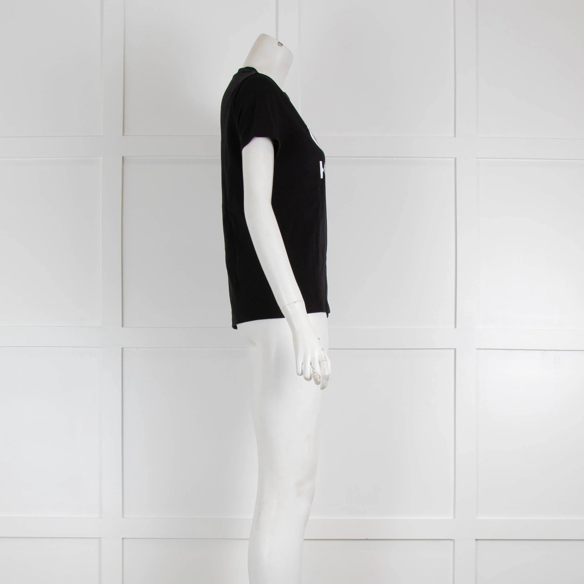 Kenzo Black White Logo Print T-Shirt - Image 2