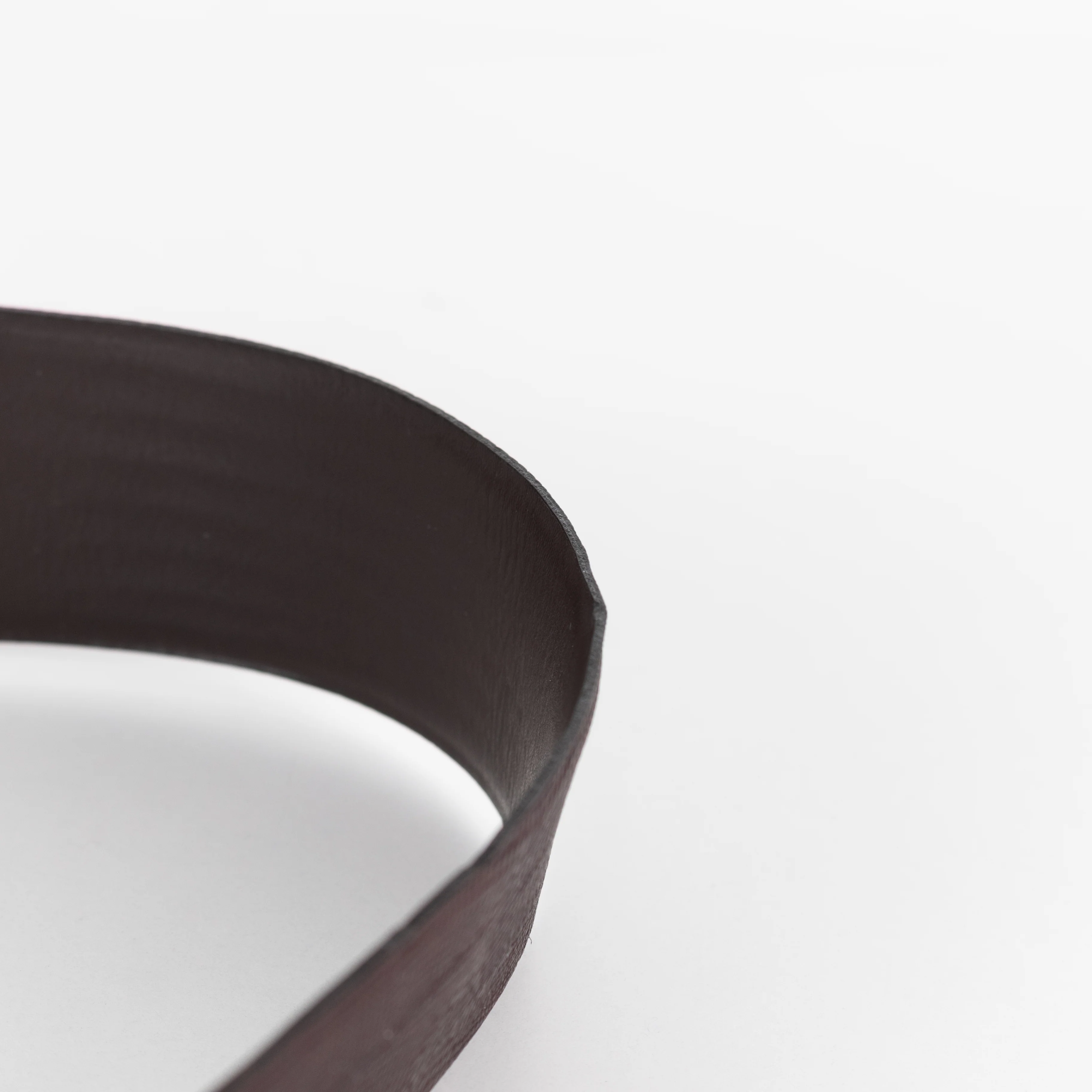 Kenzo Brown Embossed Leather Metal Needle Detail Wide Belt - Image 9