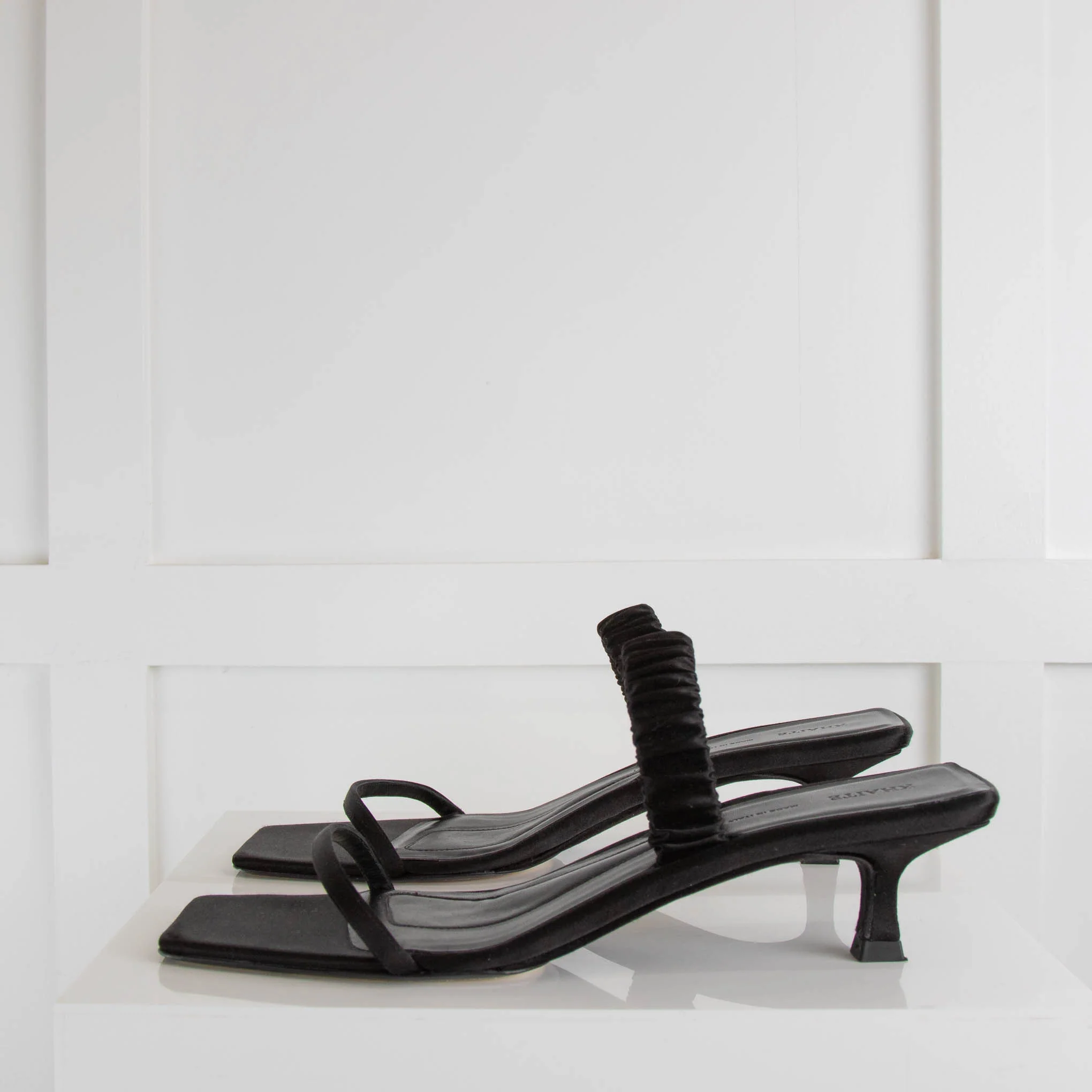 Khaite Black Kitten Heel Sandals - Image 3
