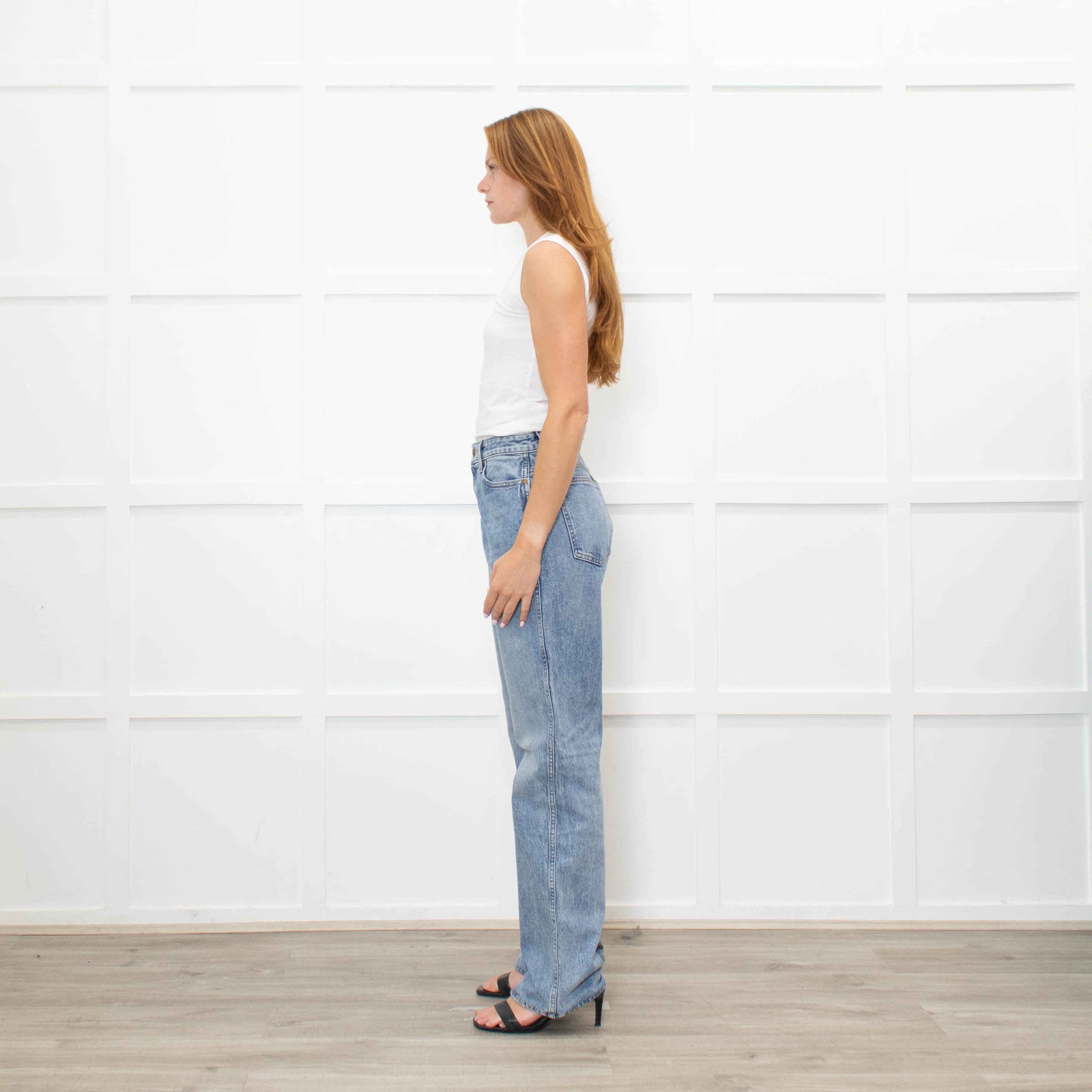 Khaite Blue Denim Danielle Straight Leg Jeans - Image 4