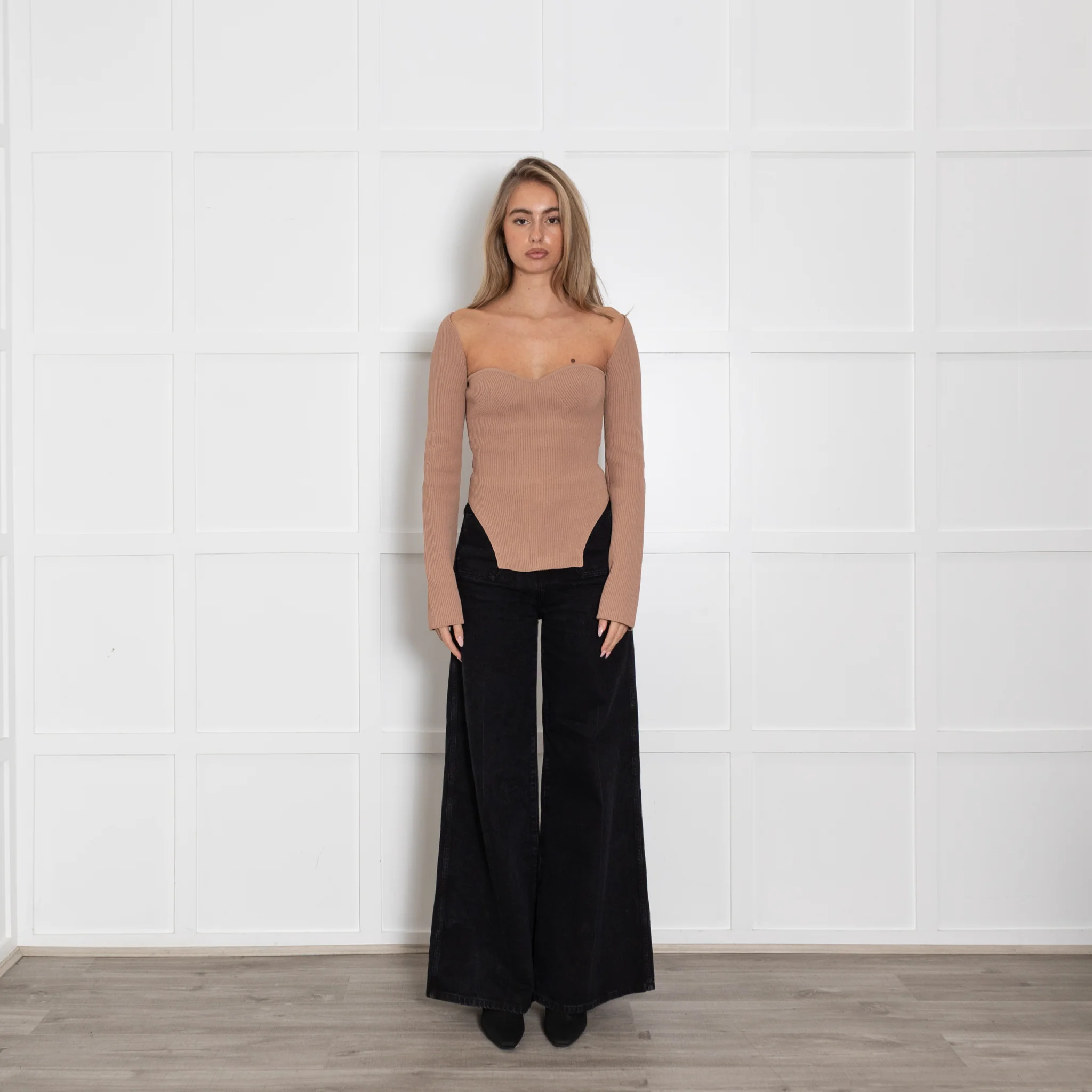 Khaite Camel Shaped Front Top
