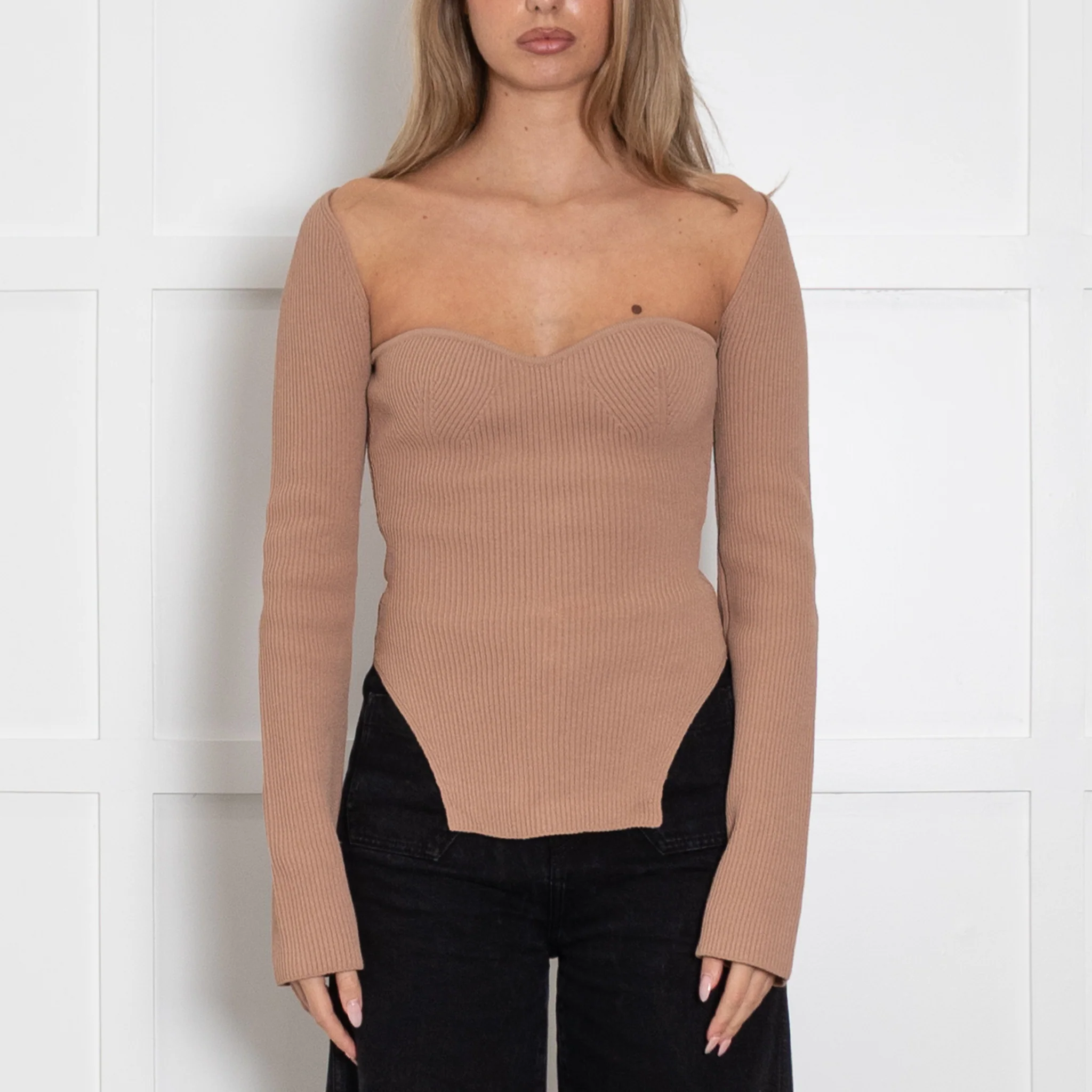 Khaite Camel Shaped Front Top - Image 2