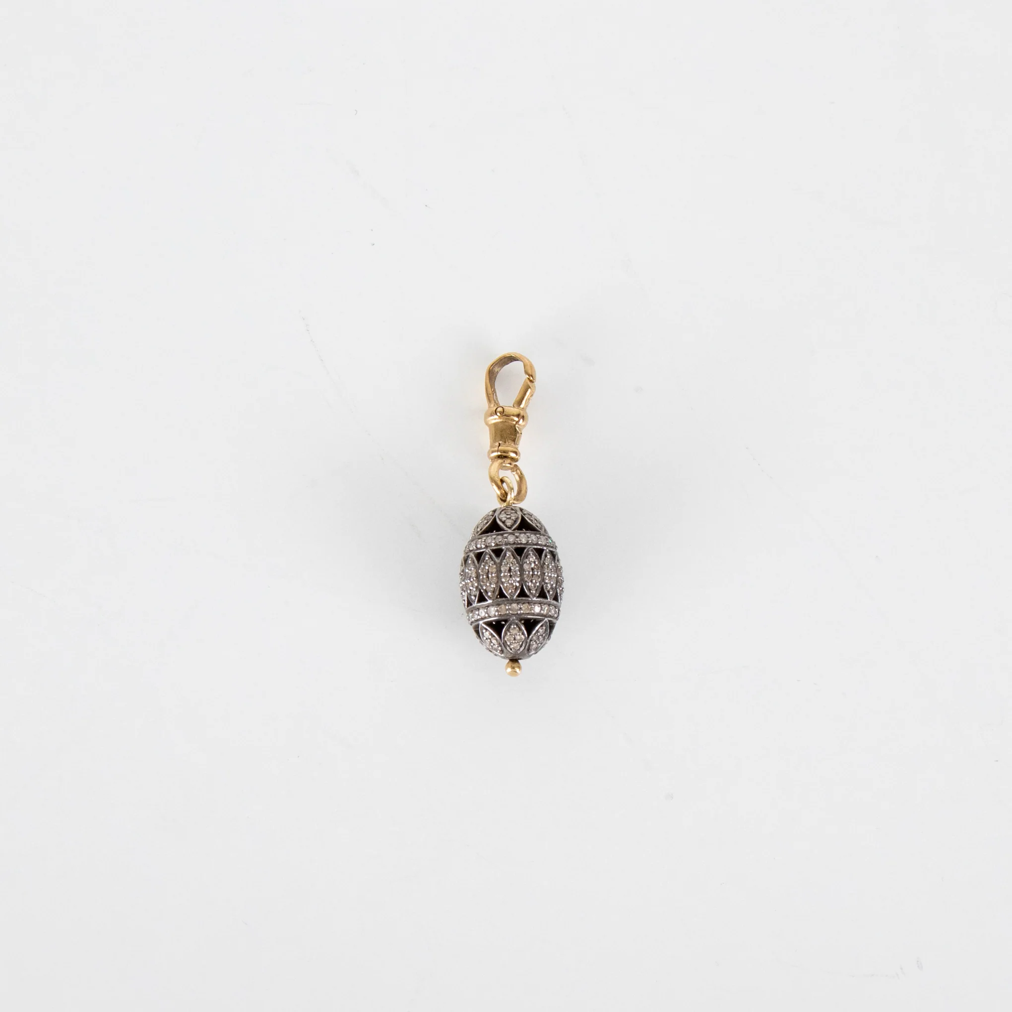 Kirtie La Marque Gold Pave Diamond Egg Pendant - Image 2