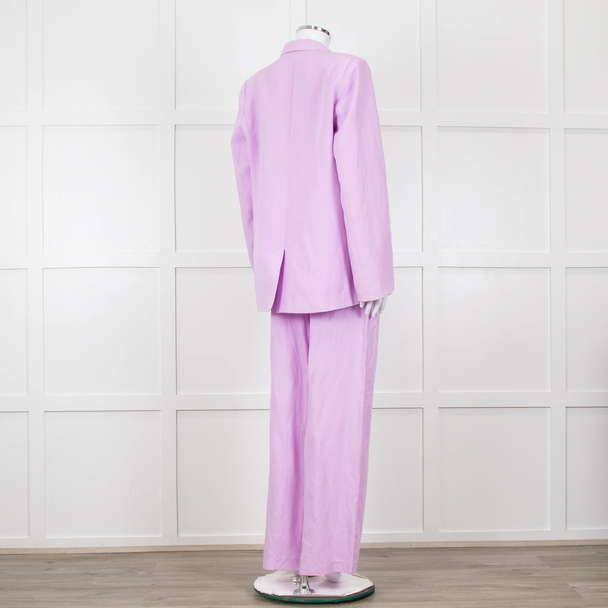 Kitri Lilac Linen Trousers - Image 7