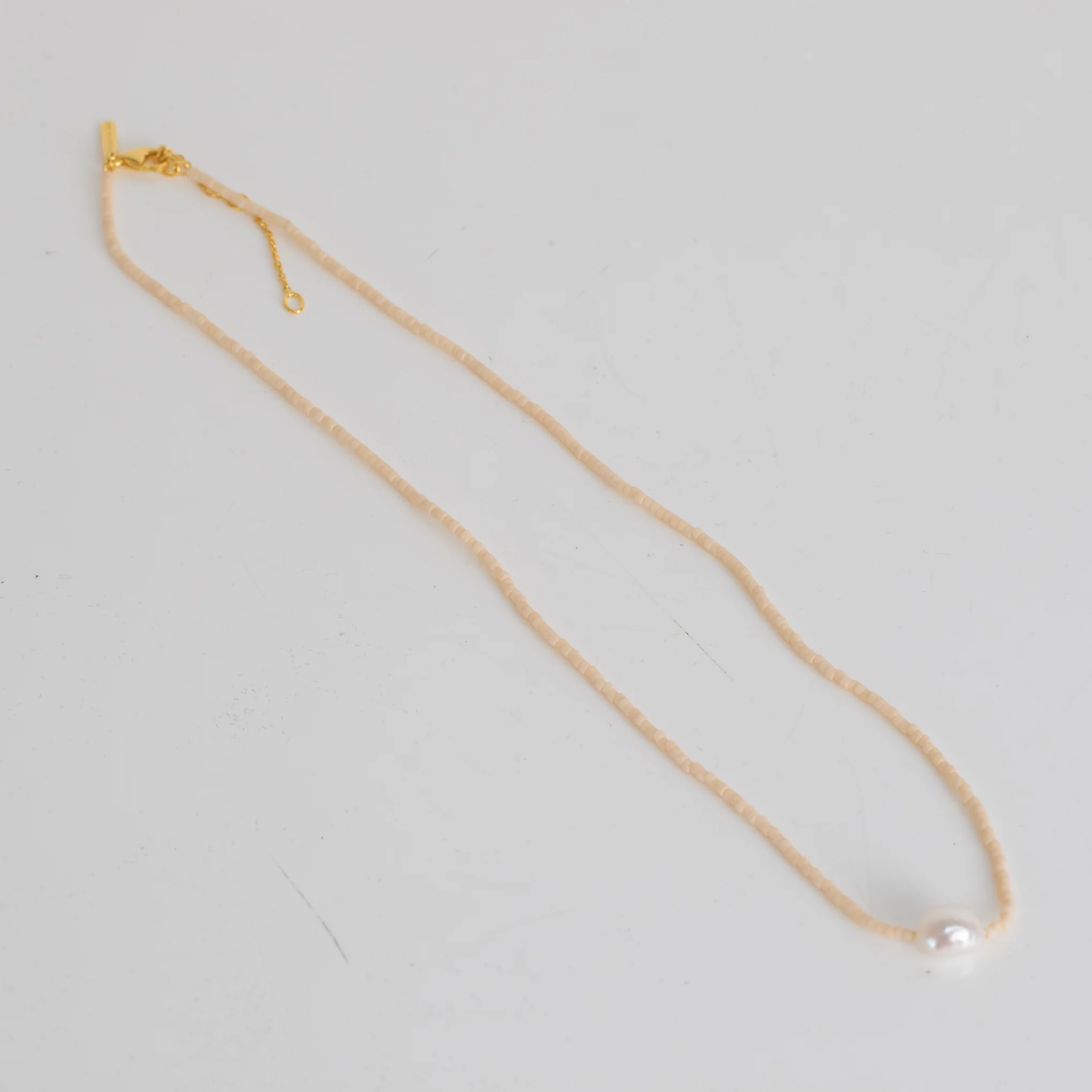 Kirstin Ash Beaded Sun and Moon Single Pearl Choker