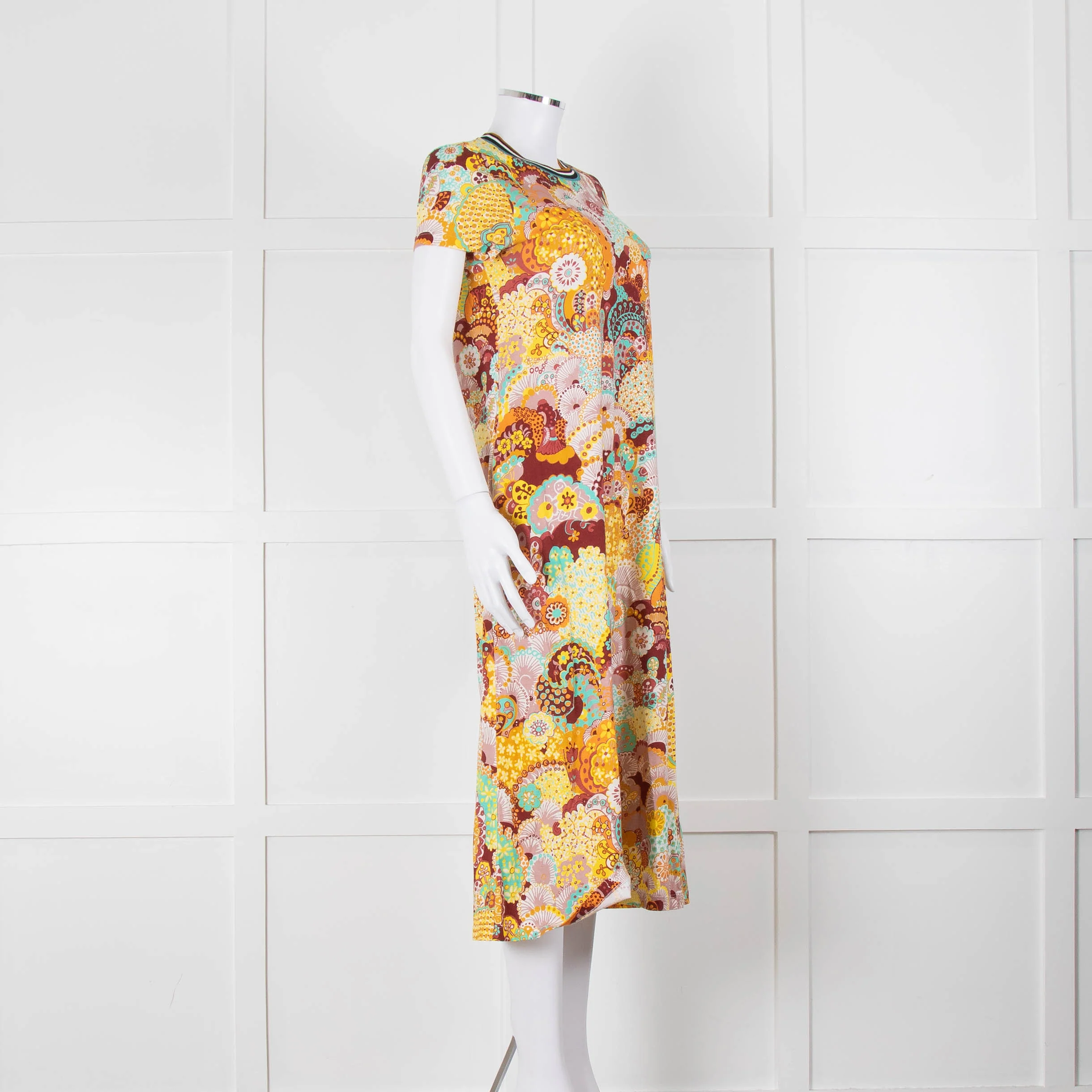 La Double J Orange Floral T-Shirt Dress - Image 2