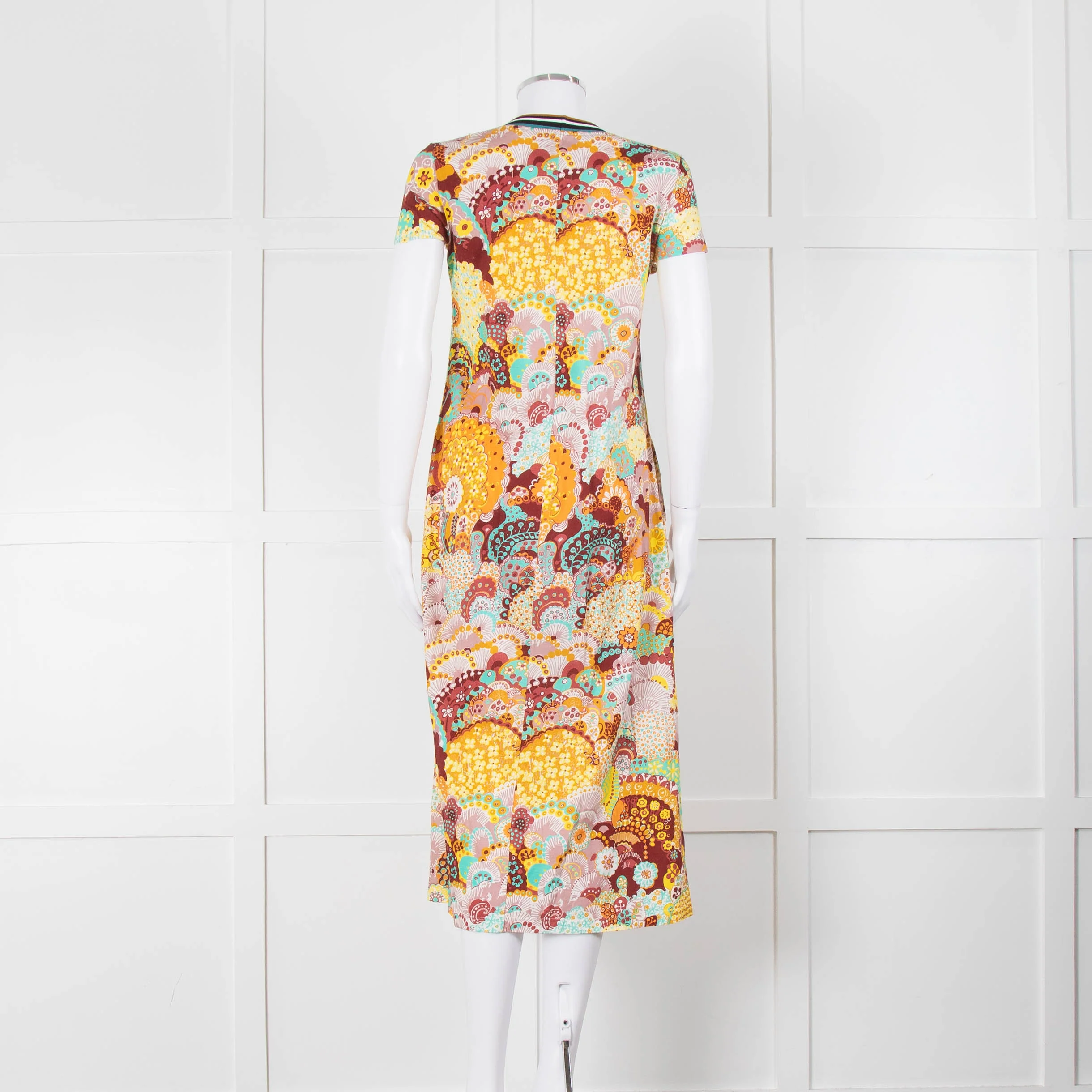 La Double J Orange Floral T-Shirt Dress - Image 5