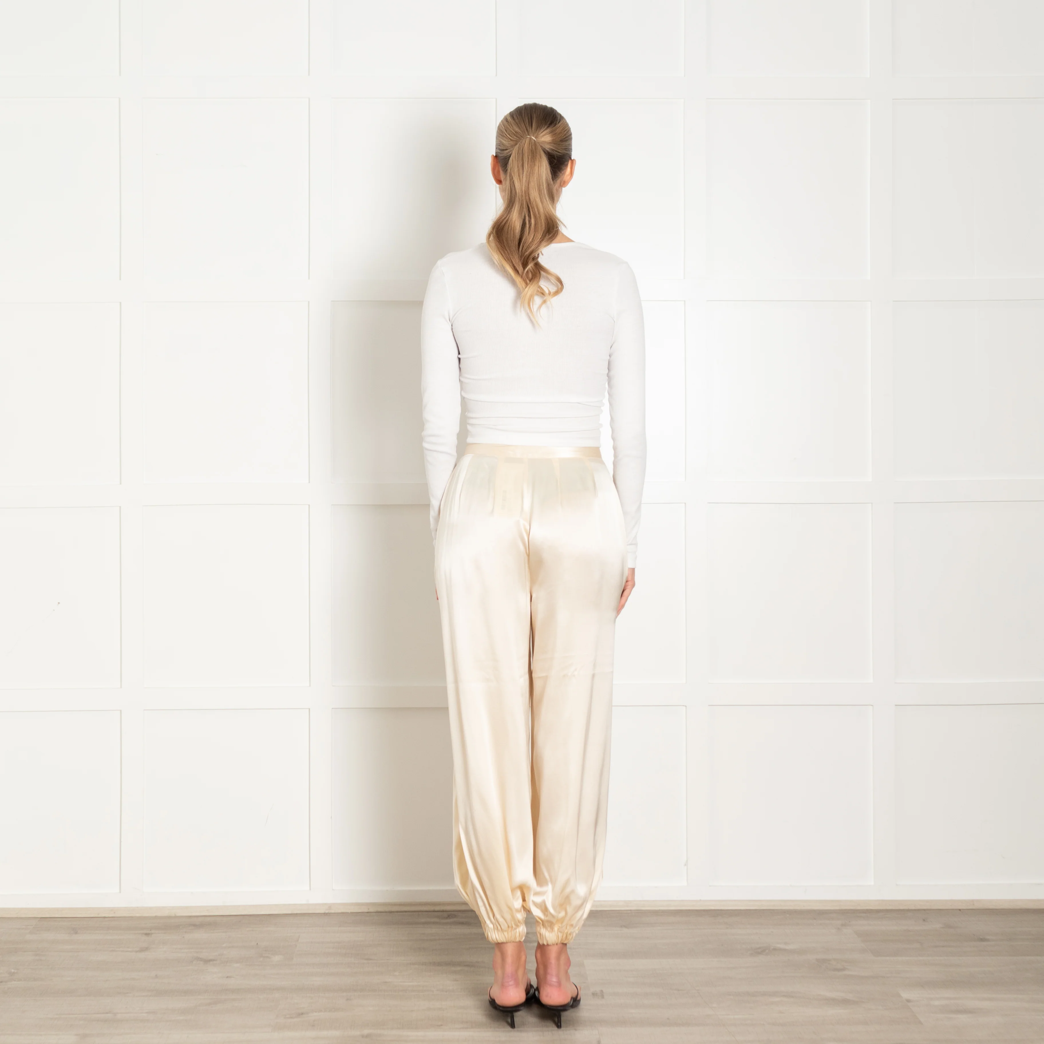 L'Agence Pale Yellow Balloon Trousers - Image 5
