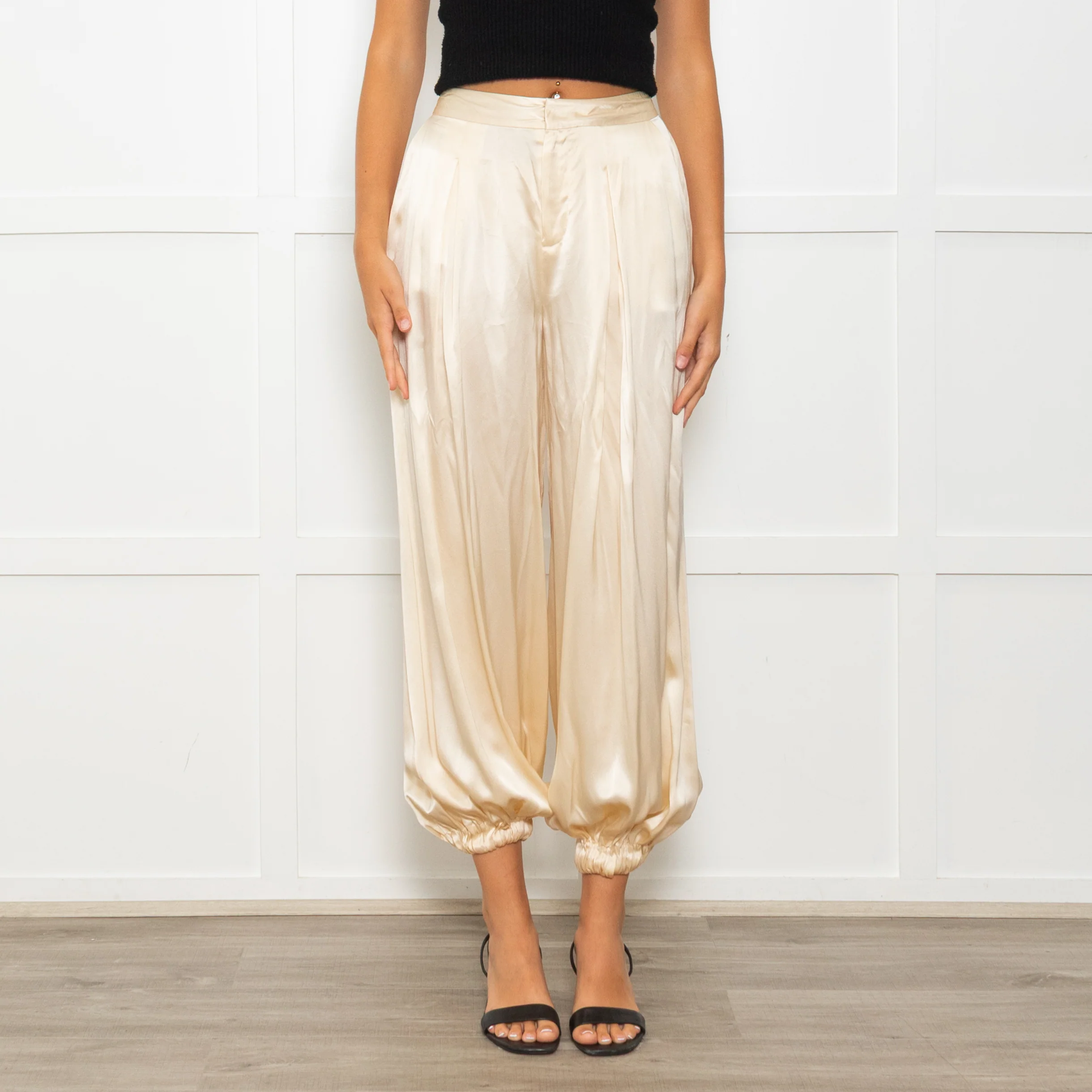l'Agence Yellow Silk Balloon Pants - Image 2