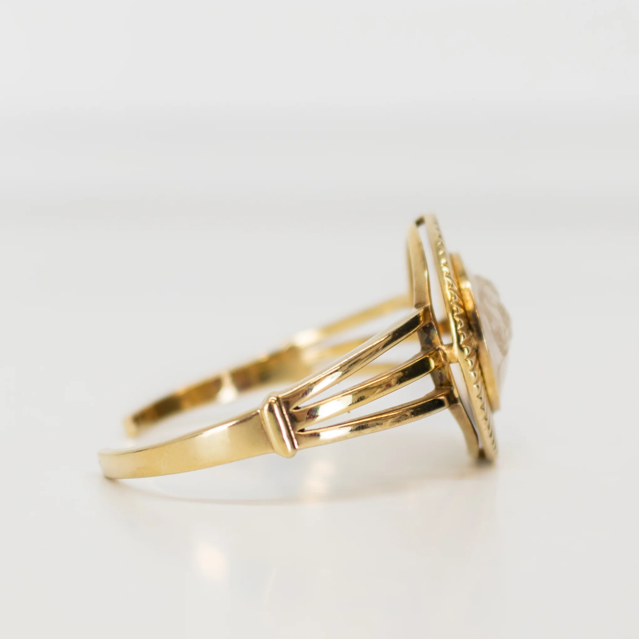 Lalique Gold Plated Sterling Silver Bangle - Image 7