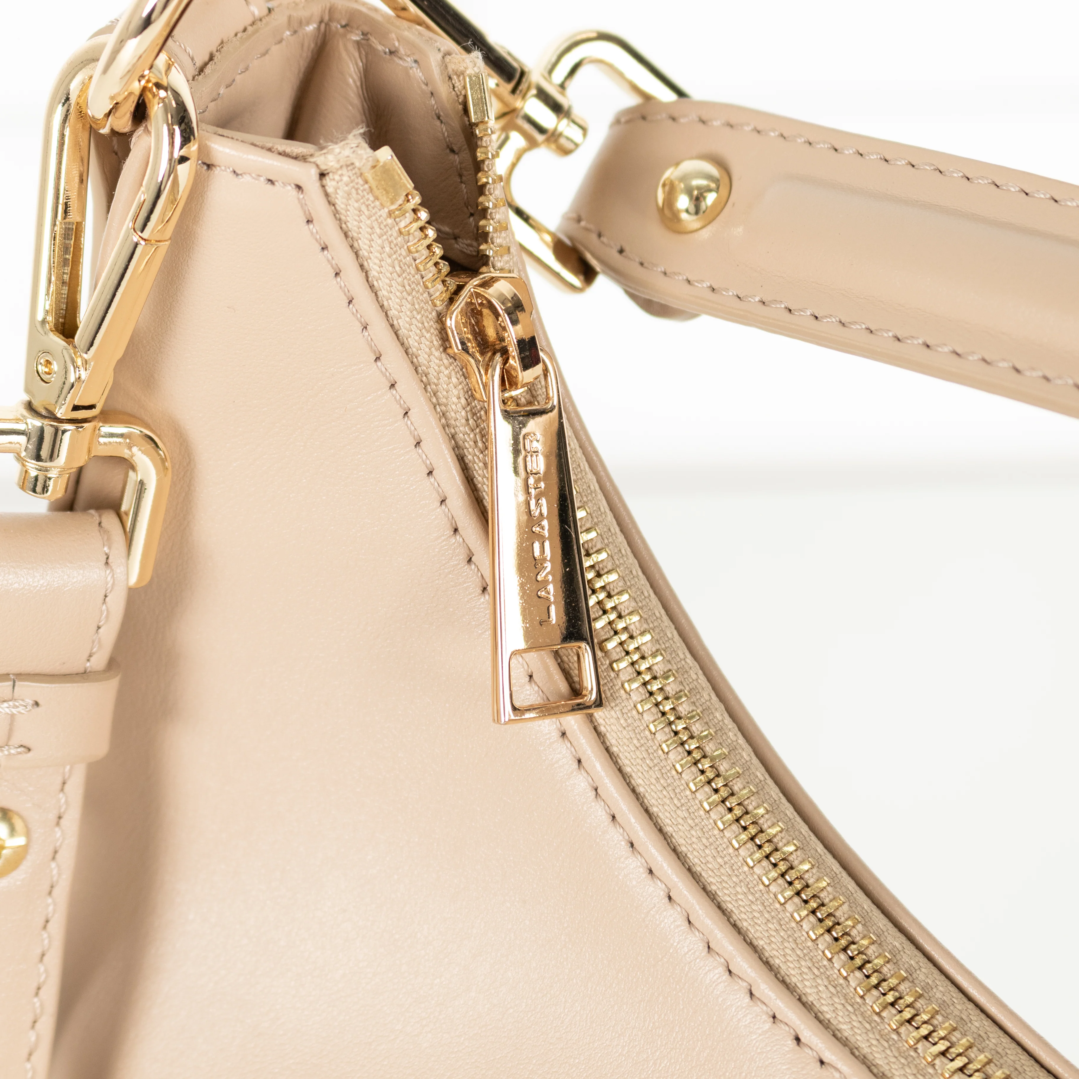 Lancaster Paris Beige Aimy Hobo Bag - Image 10