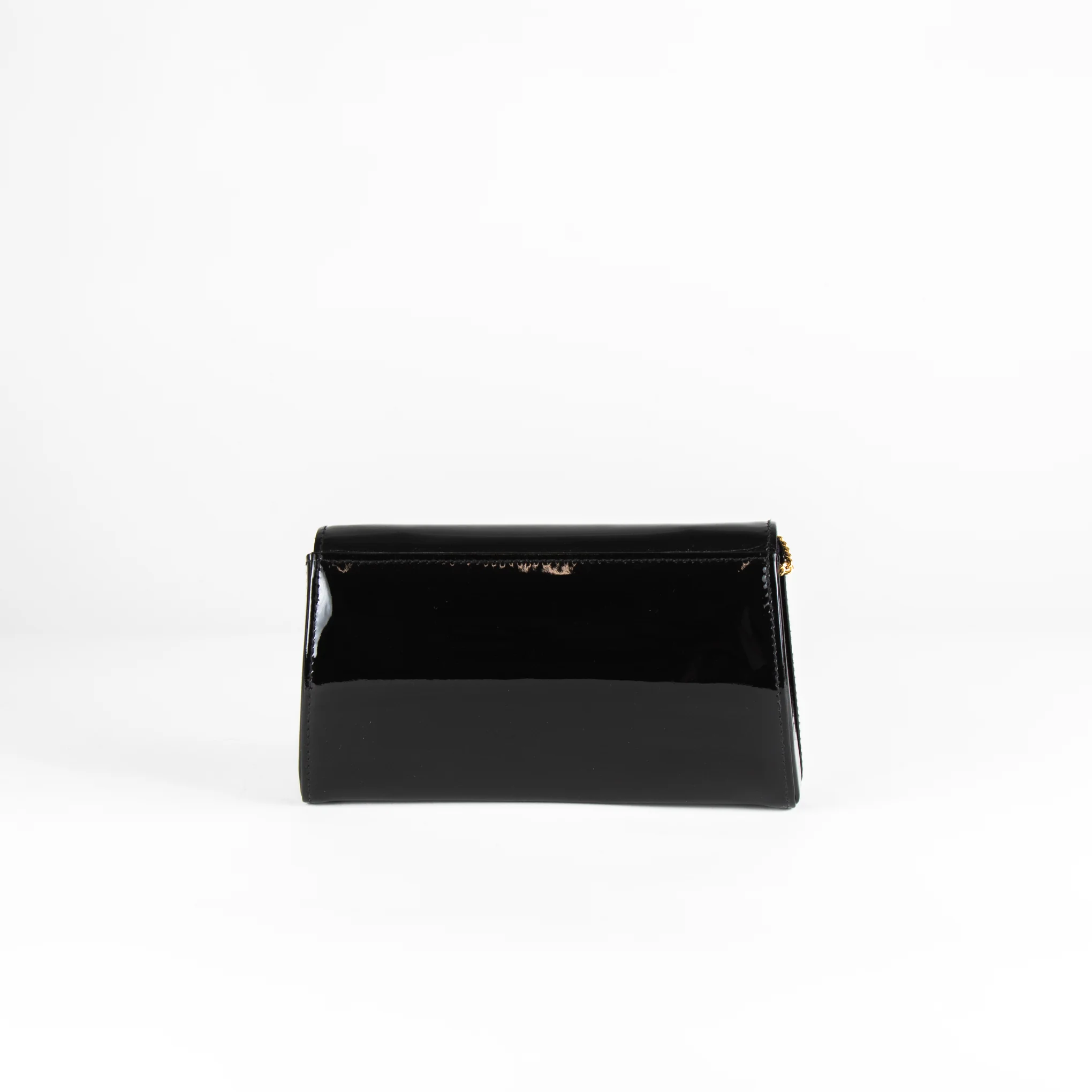 Launer London Black Patent Tosca Clutch Bag - Image 6