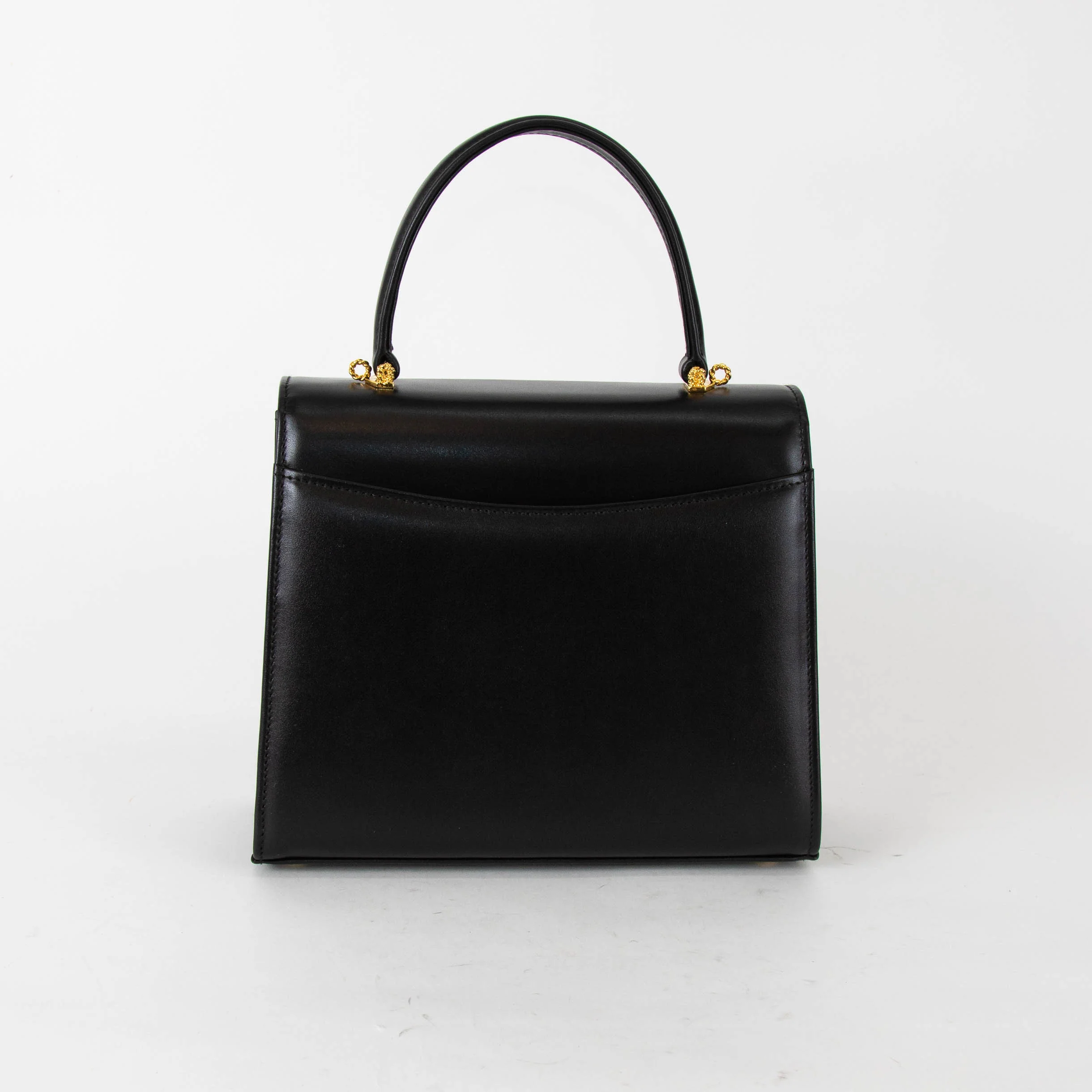 Launer London Black Traviata Leather Bag - Image 5