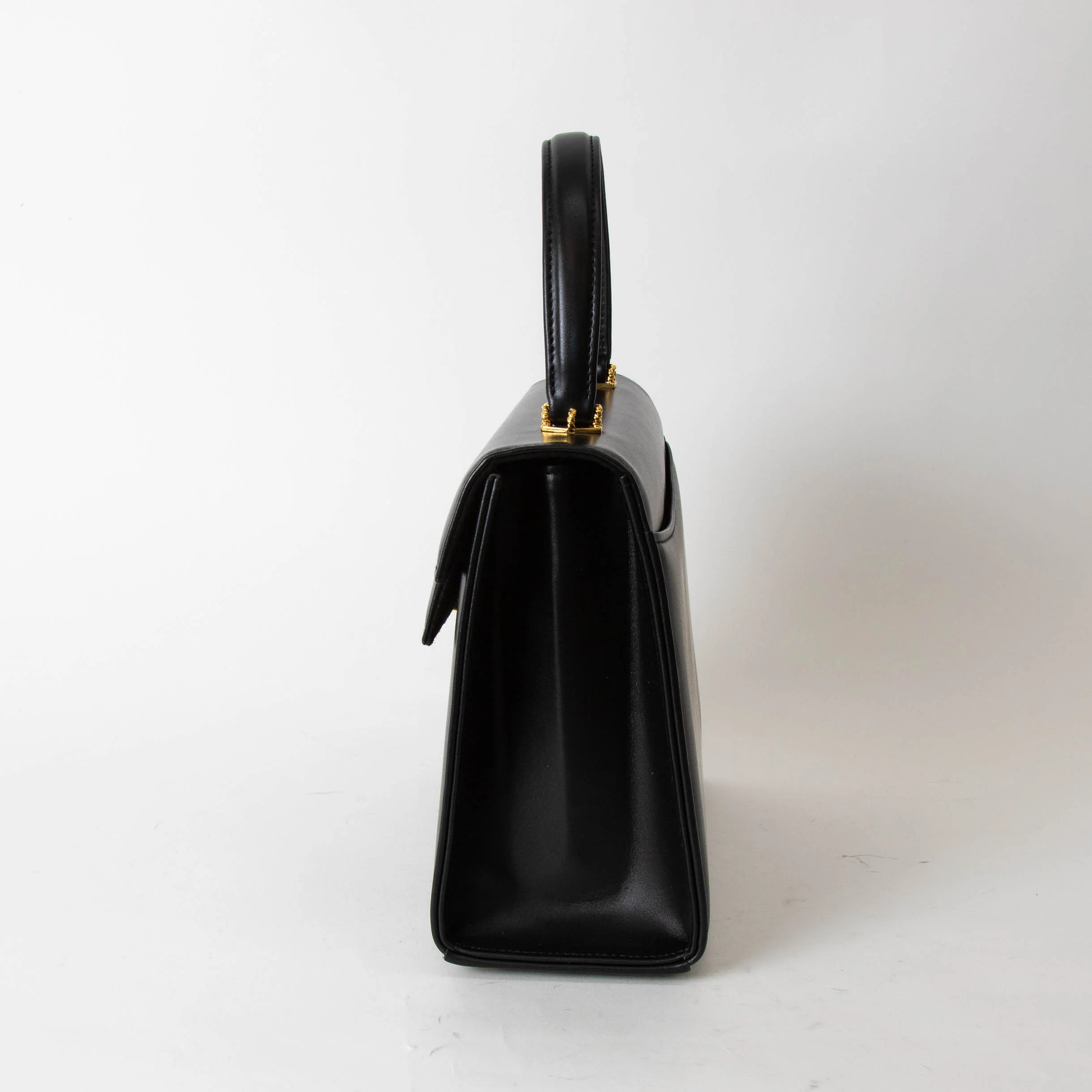 Launer London Black Traviata Leather Bag - Image 6