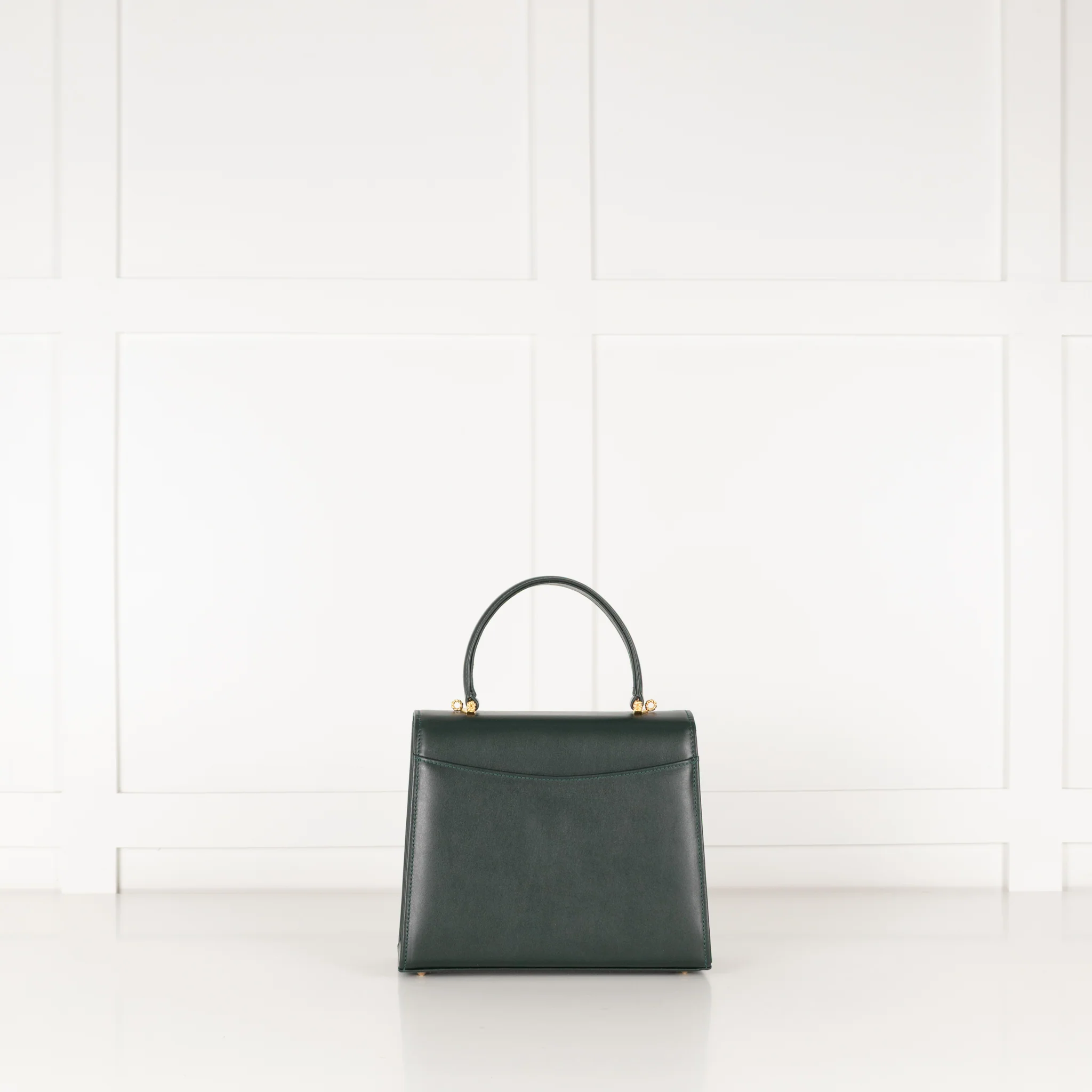 Launer London Forest Green Leather Traviata Bag - Image 6