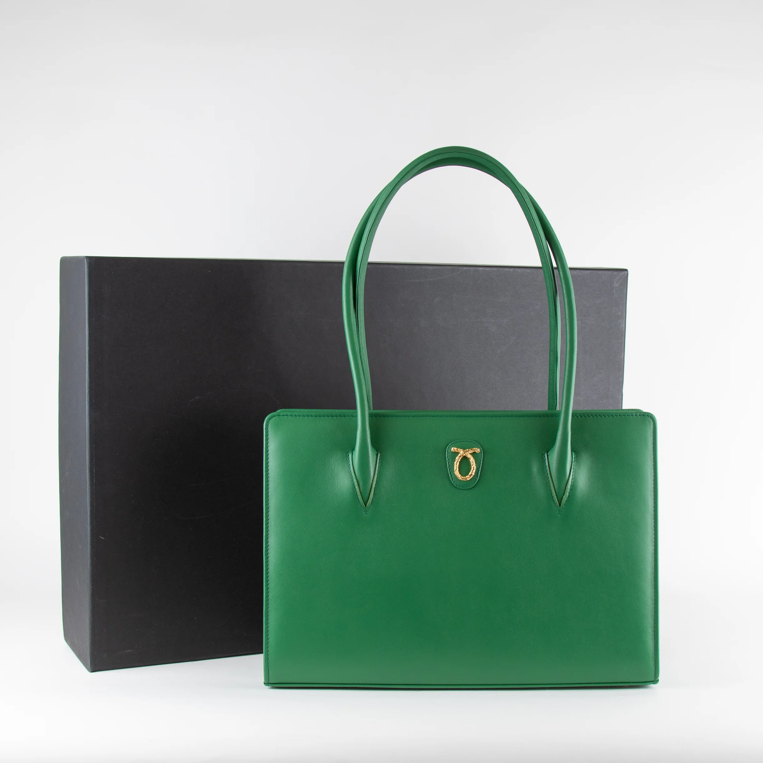 Launer London Emerald Green Lydia Shoulder Bag - Image 6