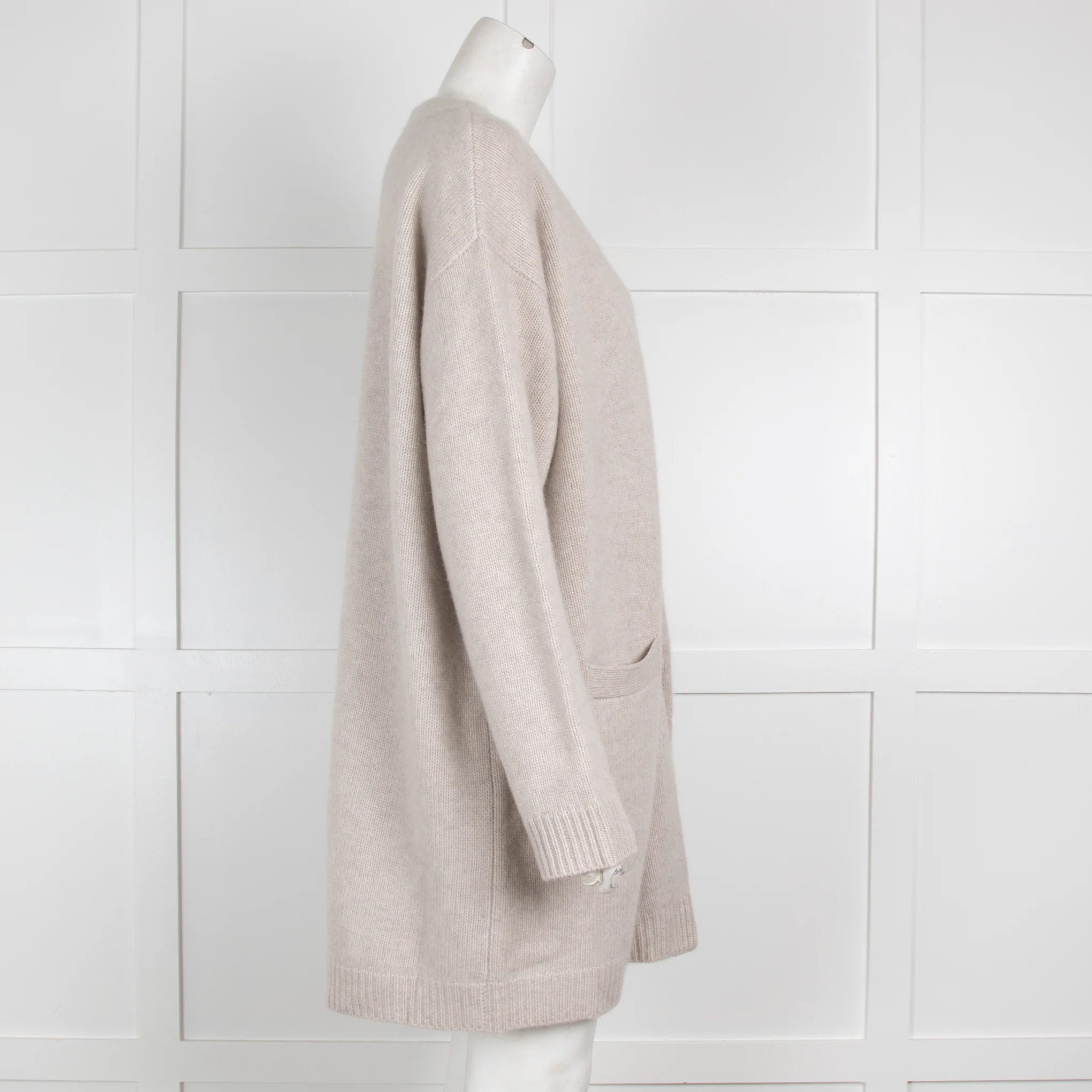 Le Kasha Oatmeal Cashmere Cardigan - Image 2