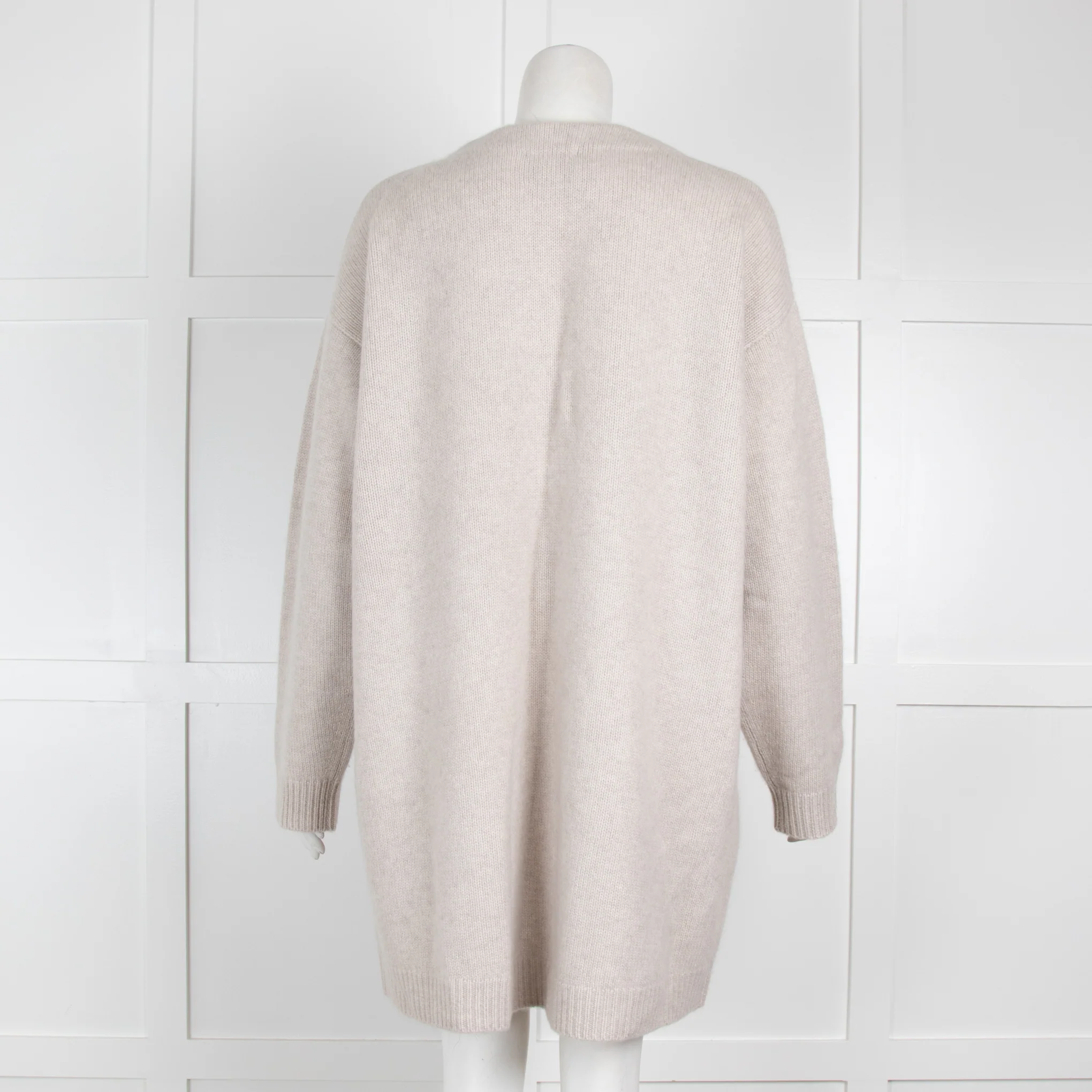 Le Kasha Oatmeal Cashmere Cardigan - Image 3