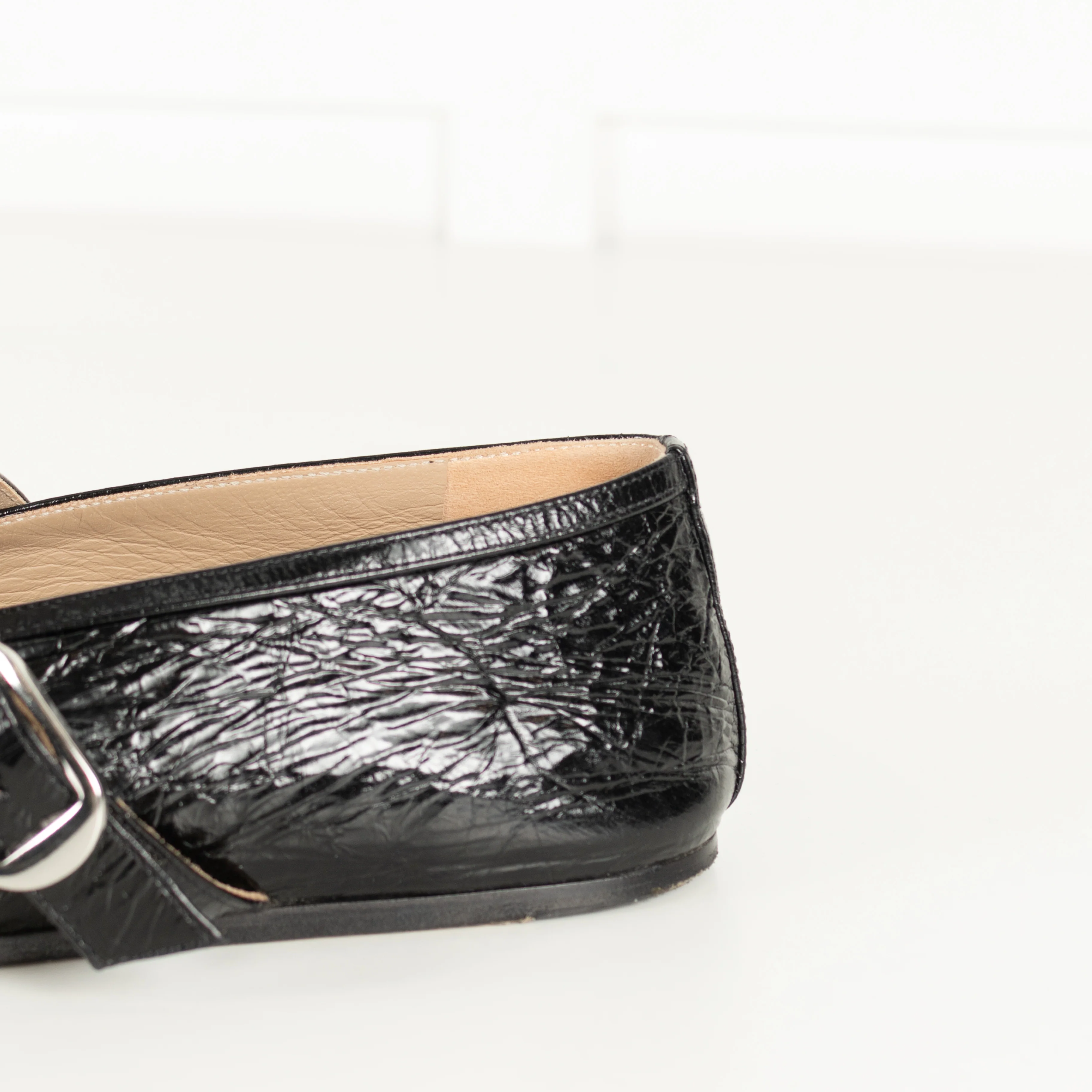 Le Monde Beryl Black Stella Patent Ballet Flats - Image 10