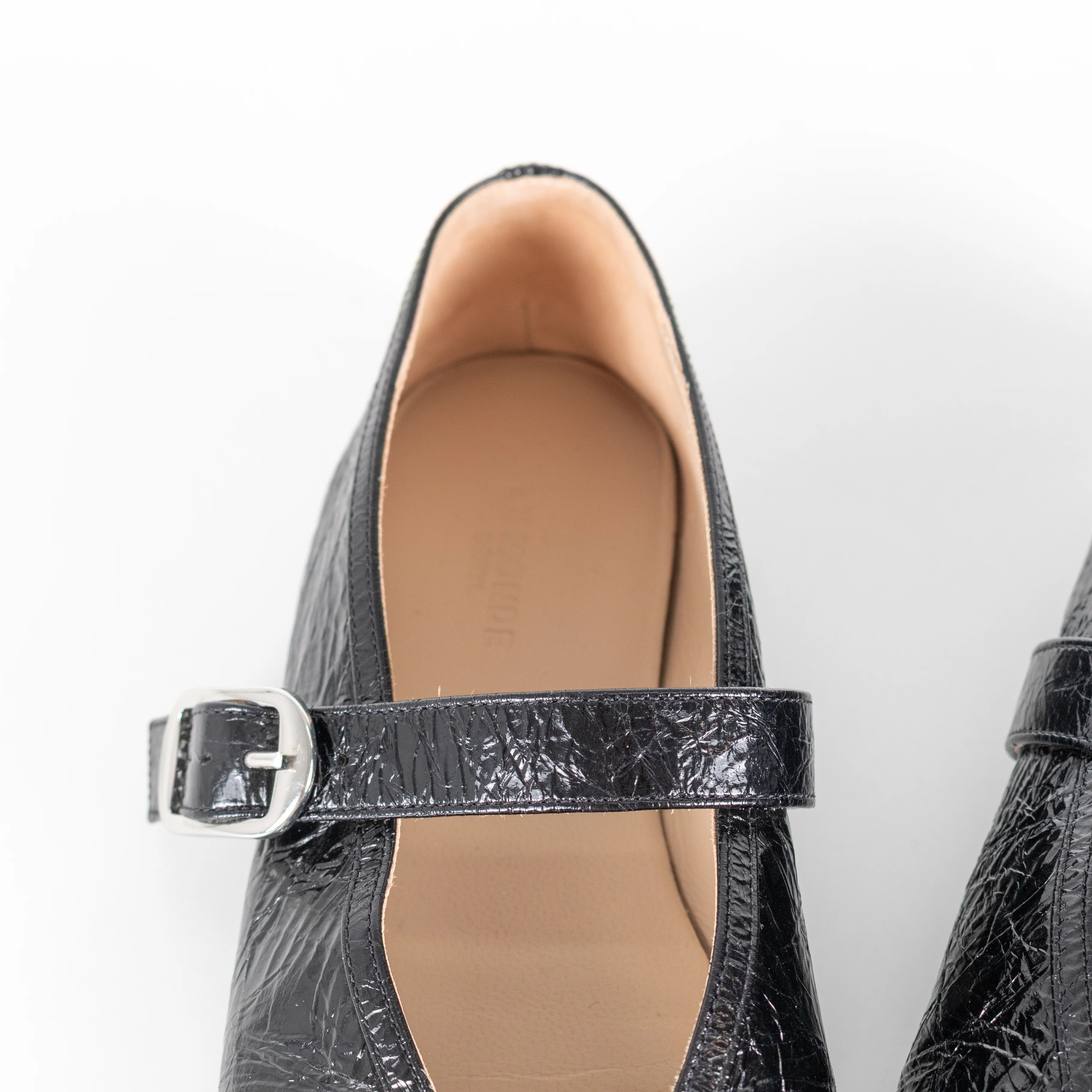 Le Monde Beryl Black Stella Patent Ballet Flats - Image 12