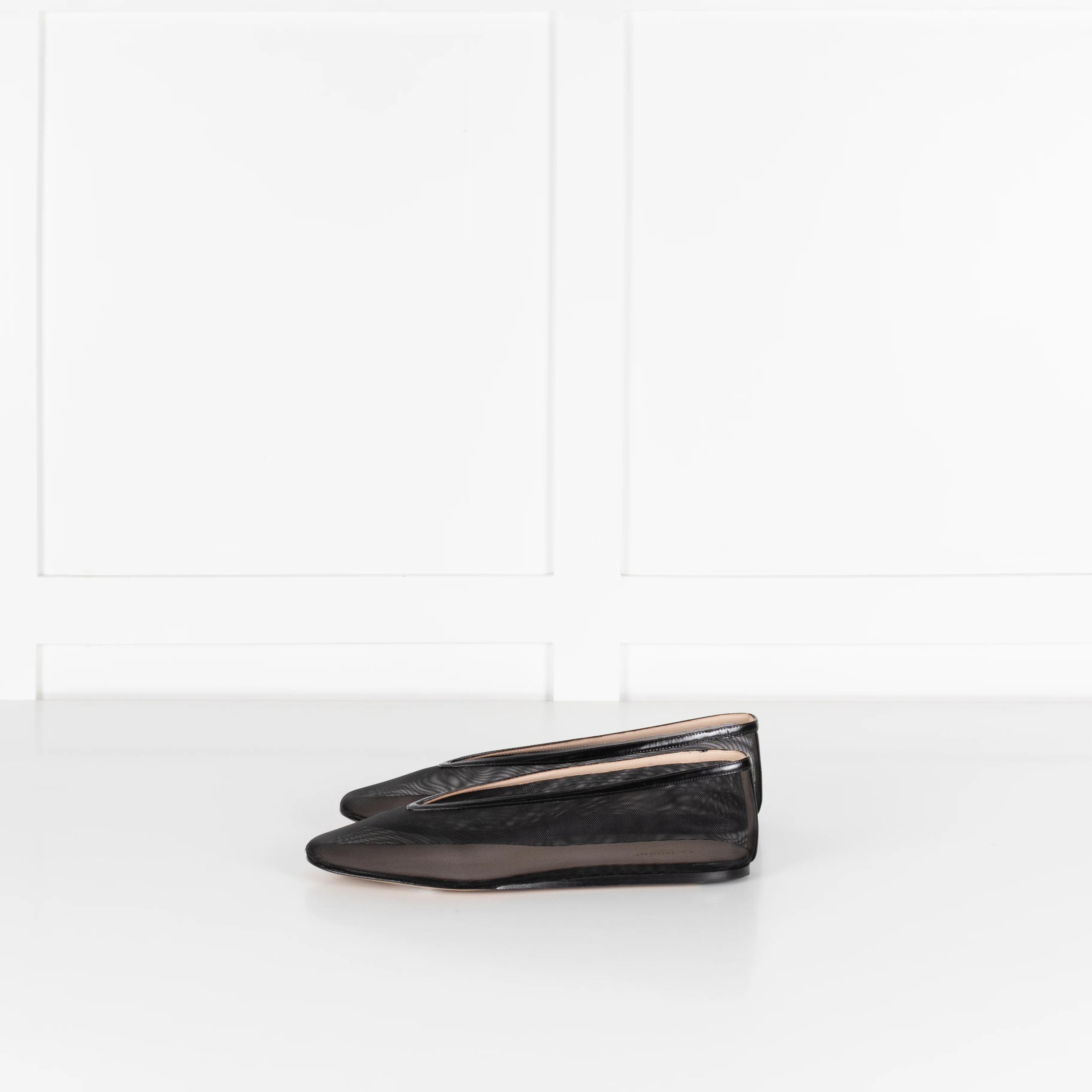 Le Monde Beryl Luna Black Mesh Ballet Flats - Image 4