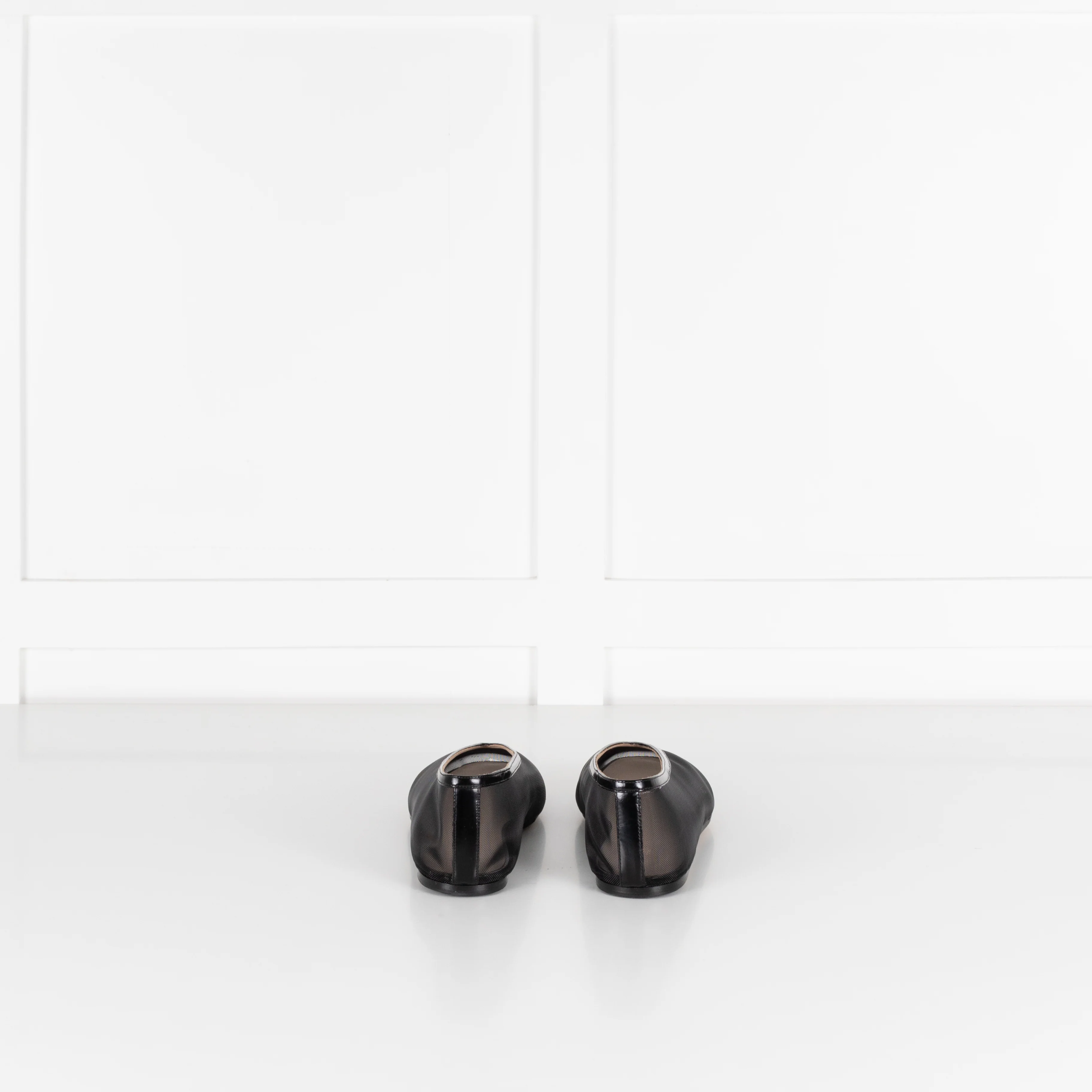 Le Monde Beryl Luna Black Mesh Ballet Flats - Image 5