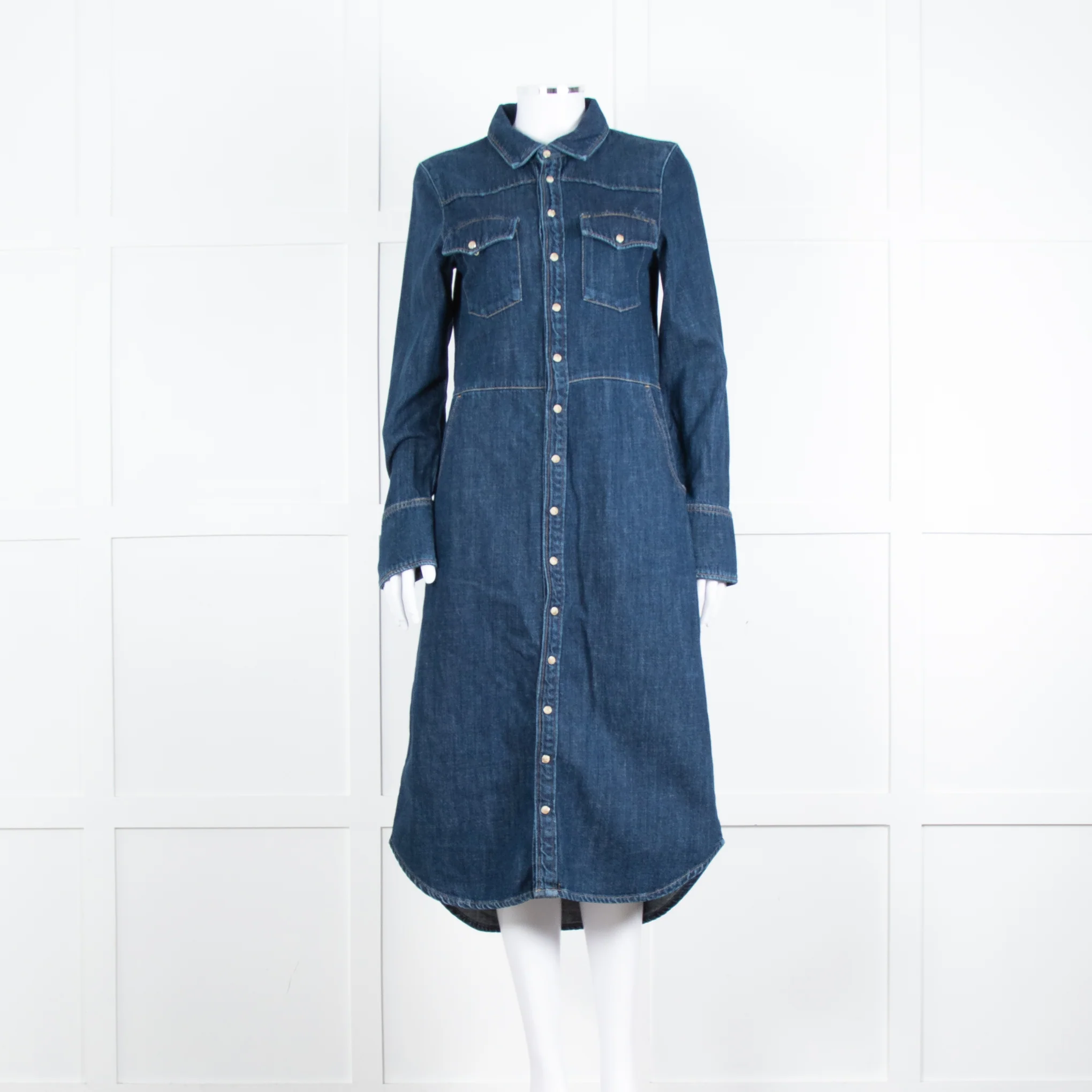Leon And Harper Dark Denim Shirt Dress