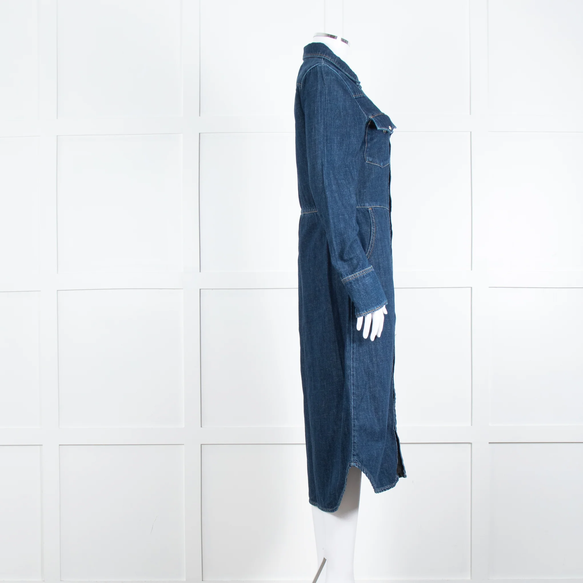 Leon And Harper Dark Denim Shirt Dress - Image 3