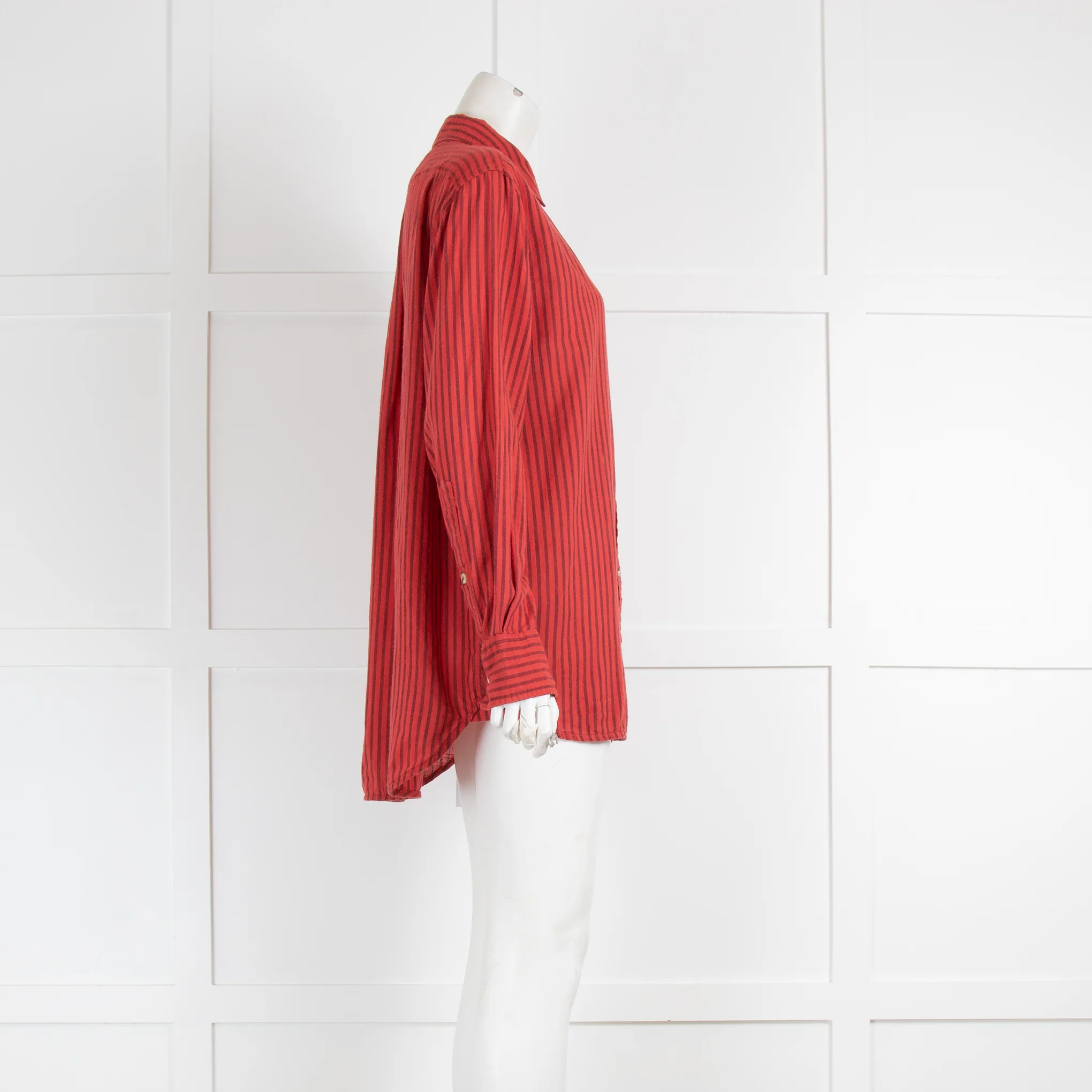 Leon & Harper Red Stripe Shirt - Image 2