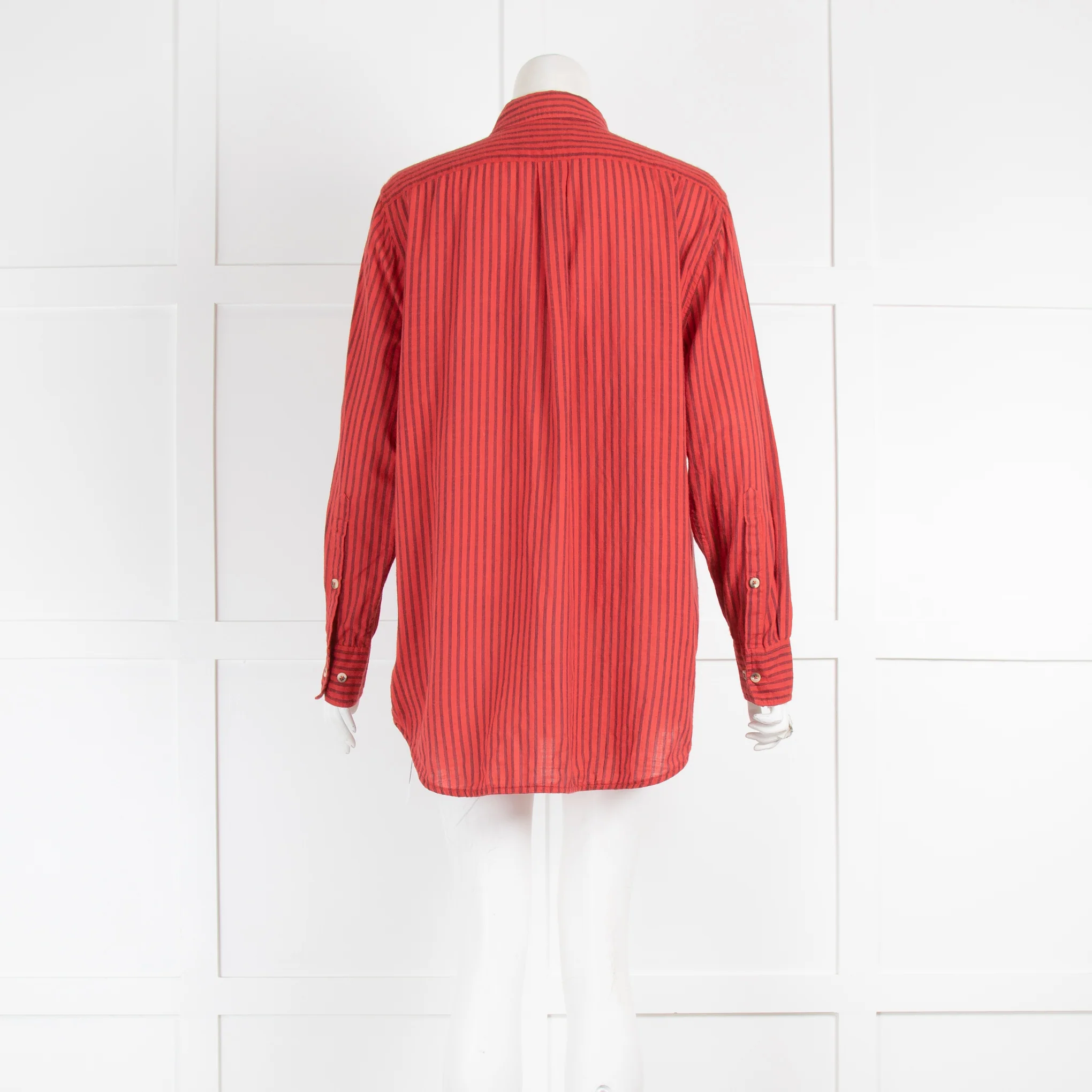 Leon & Harper Red Stripe Shirt - Image 3