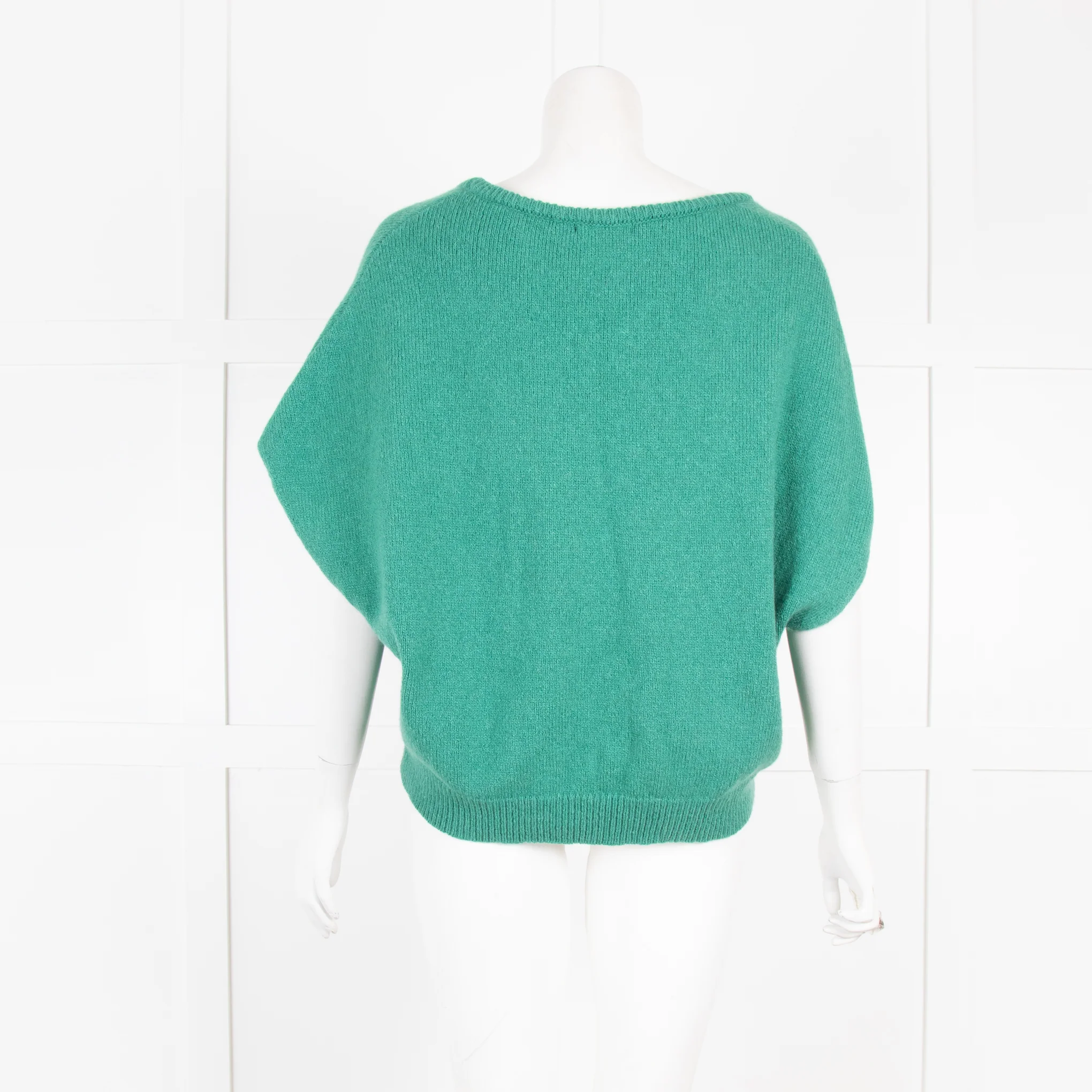 Les Racienes du Ciel Green Cape Sleeve Knit - Image 3