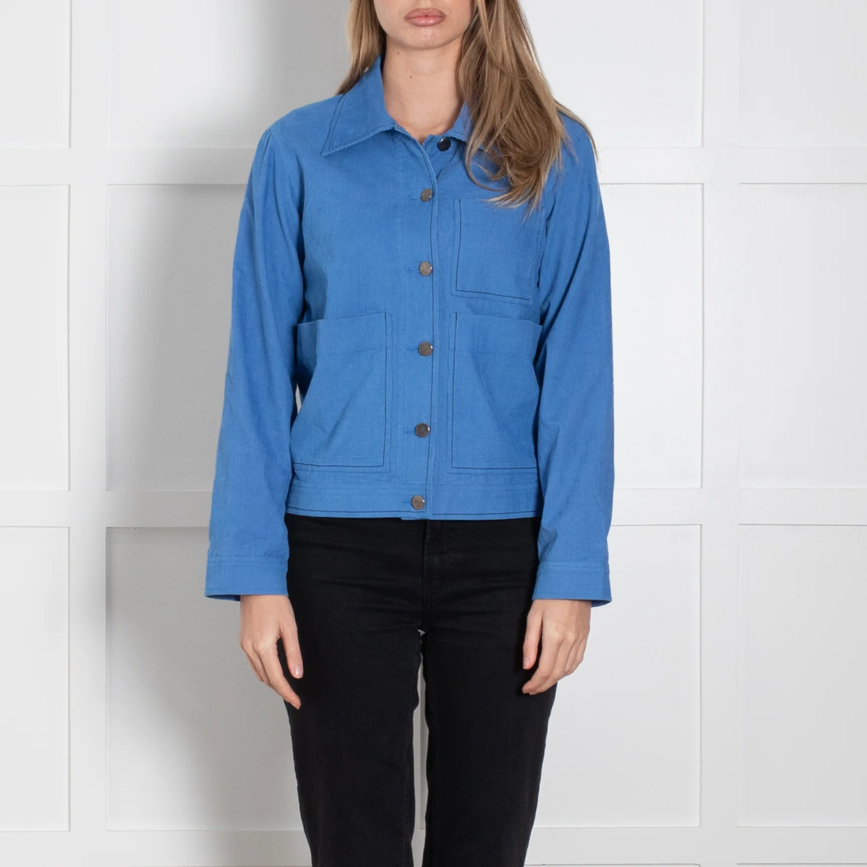 Lexy London Blue Needlecord Jacket - Image 2
