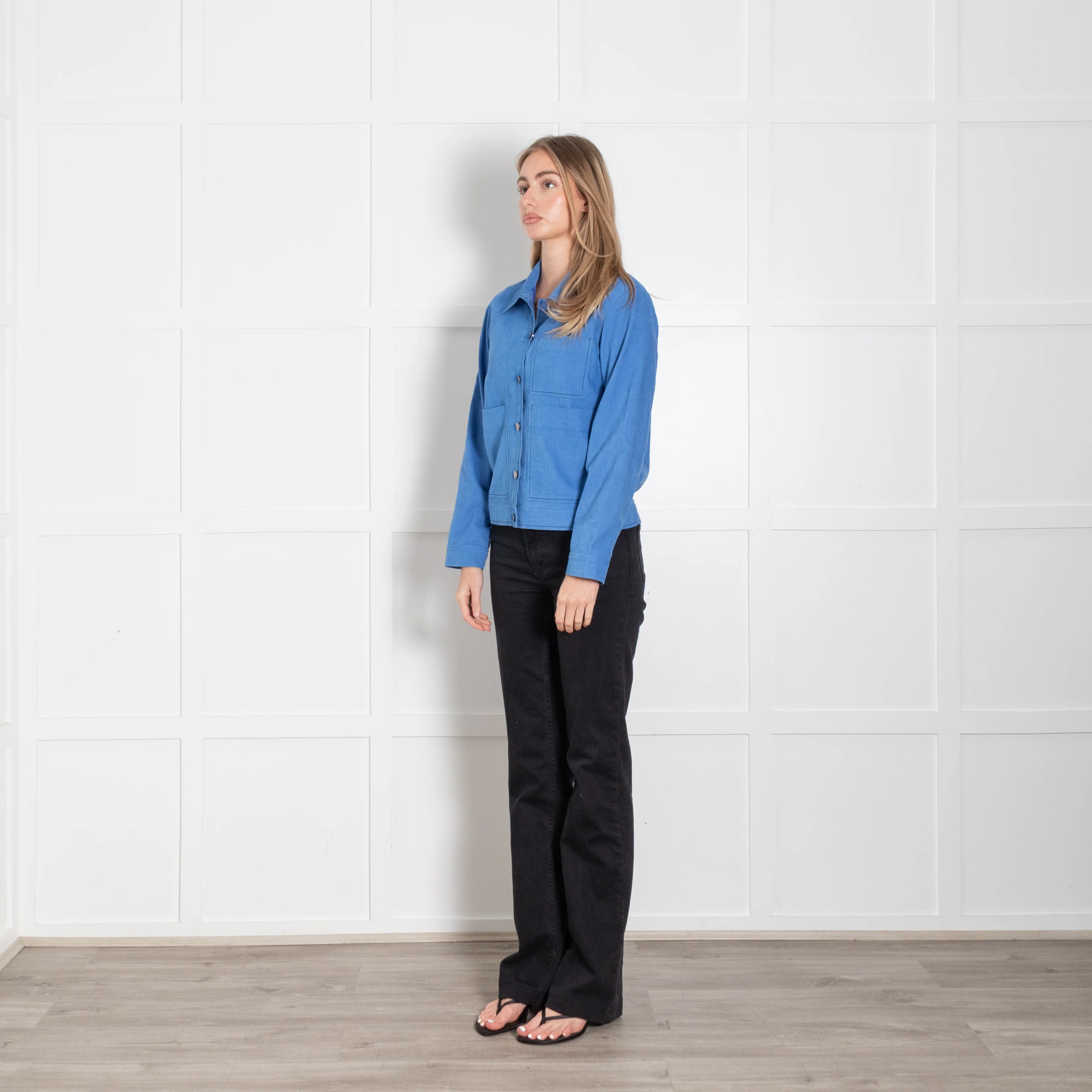 Lexy London Blue Needlecord Jacket - Image 3