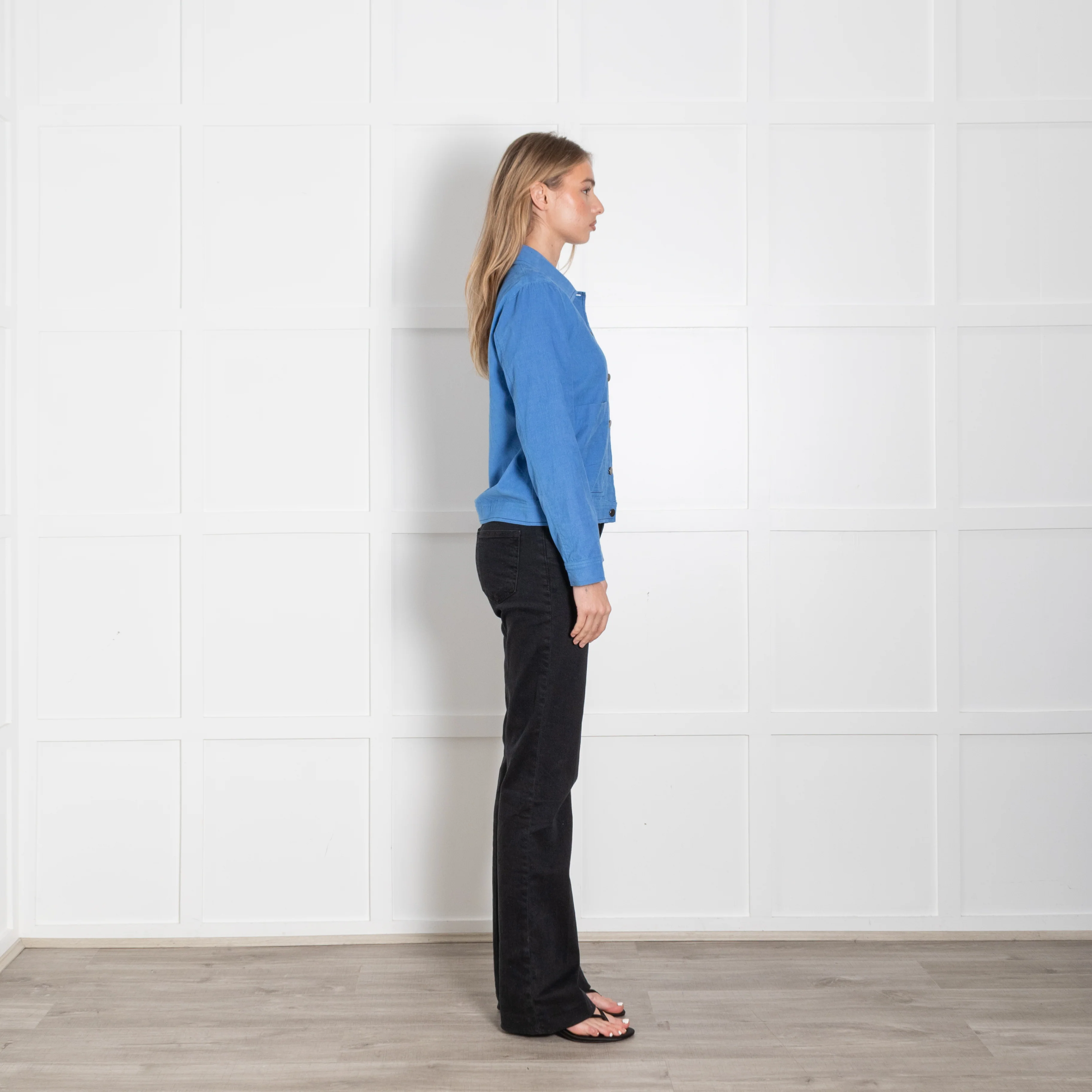 Lexy London Blue Needlecord Jacket - Image 6