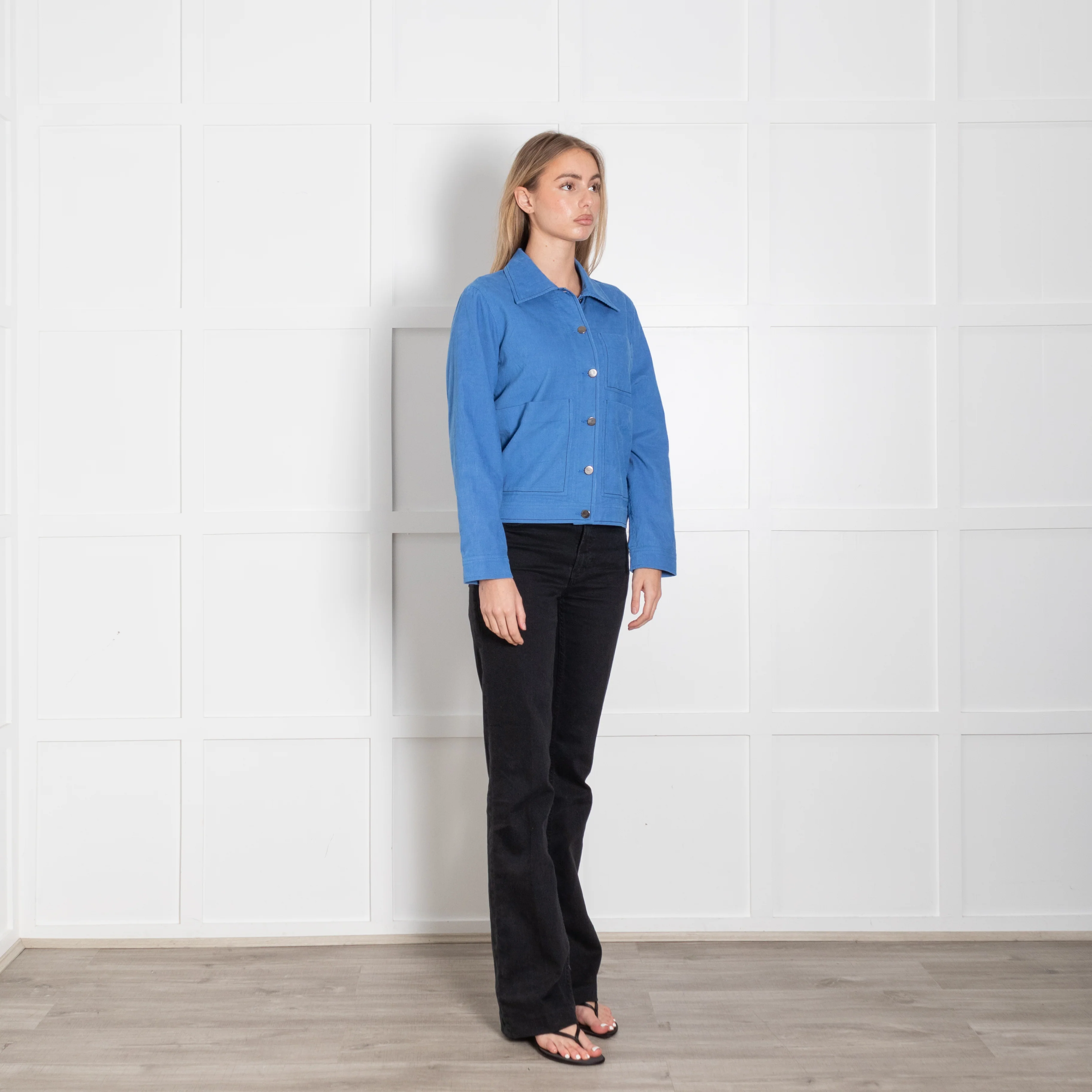 Lexy London Blue Needlecord Jacket - Image 7