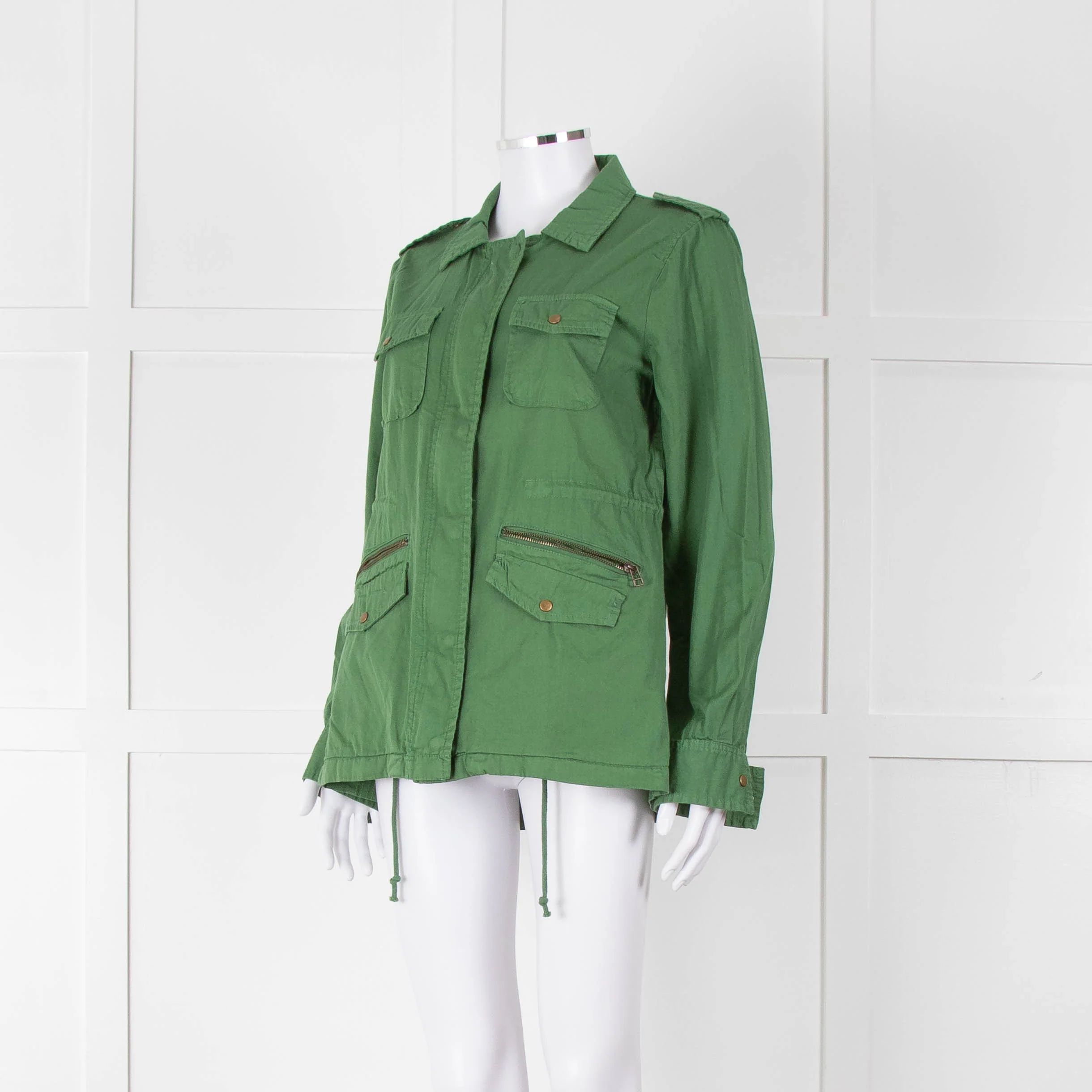 Lily Aldridge For Velvet Green Zip Up Jacket - Image 8