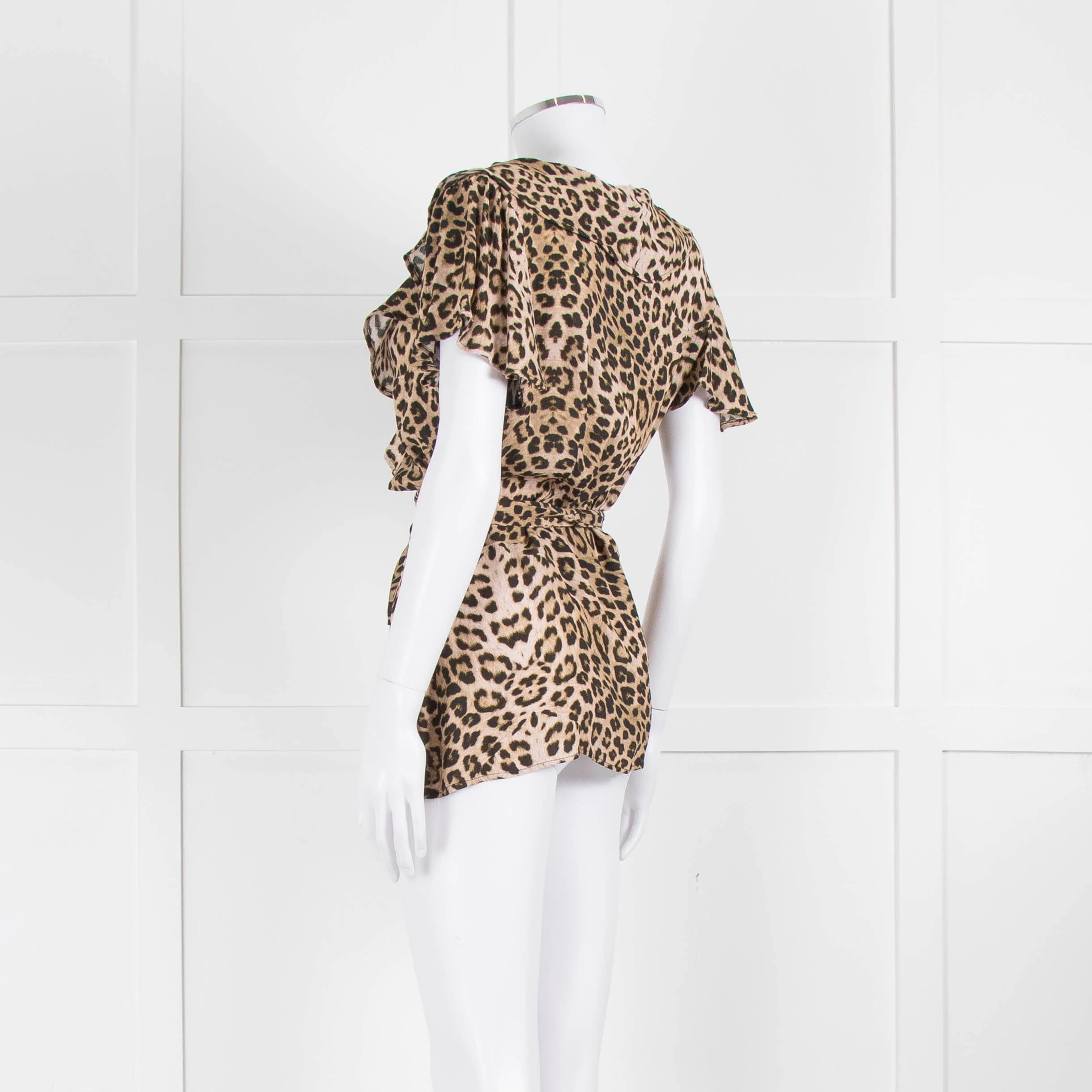 Lily and Lionel Animal Print Sleeveless Wrap Top - Image 6
