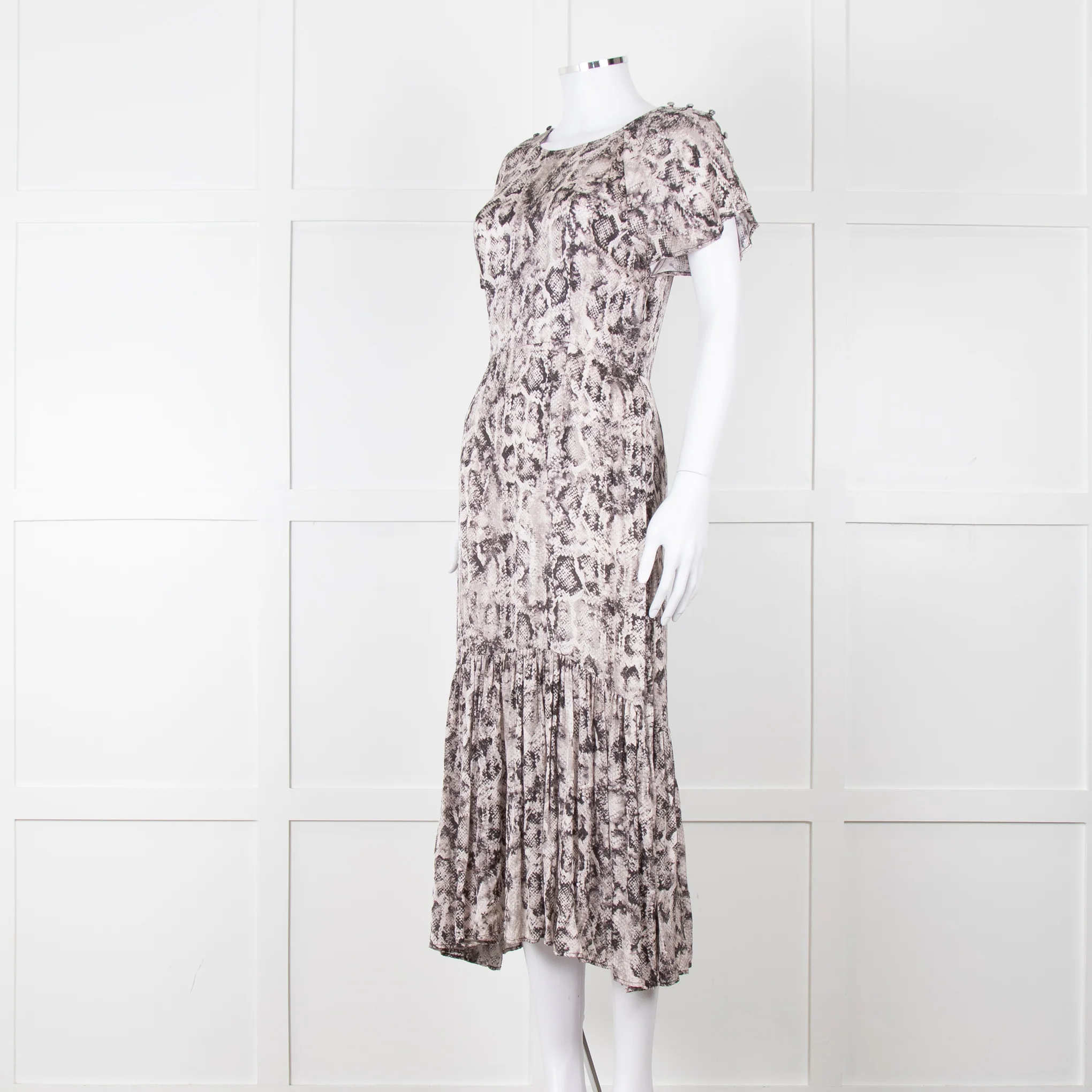 Lily & Lionel Pale Pink Snake Print Dress - Image 2