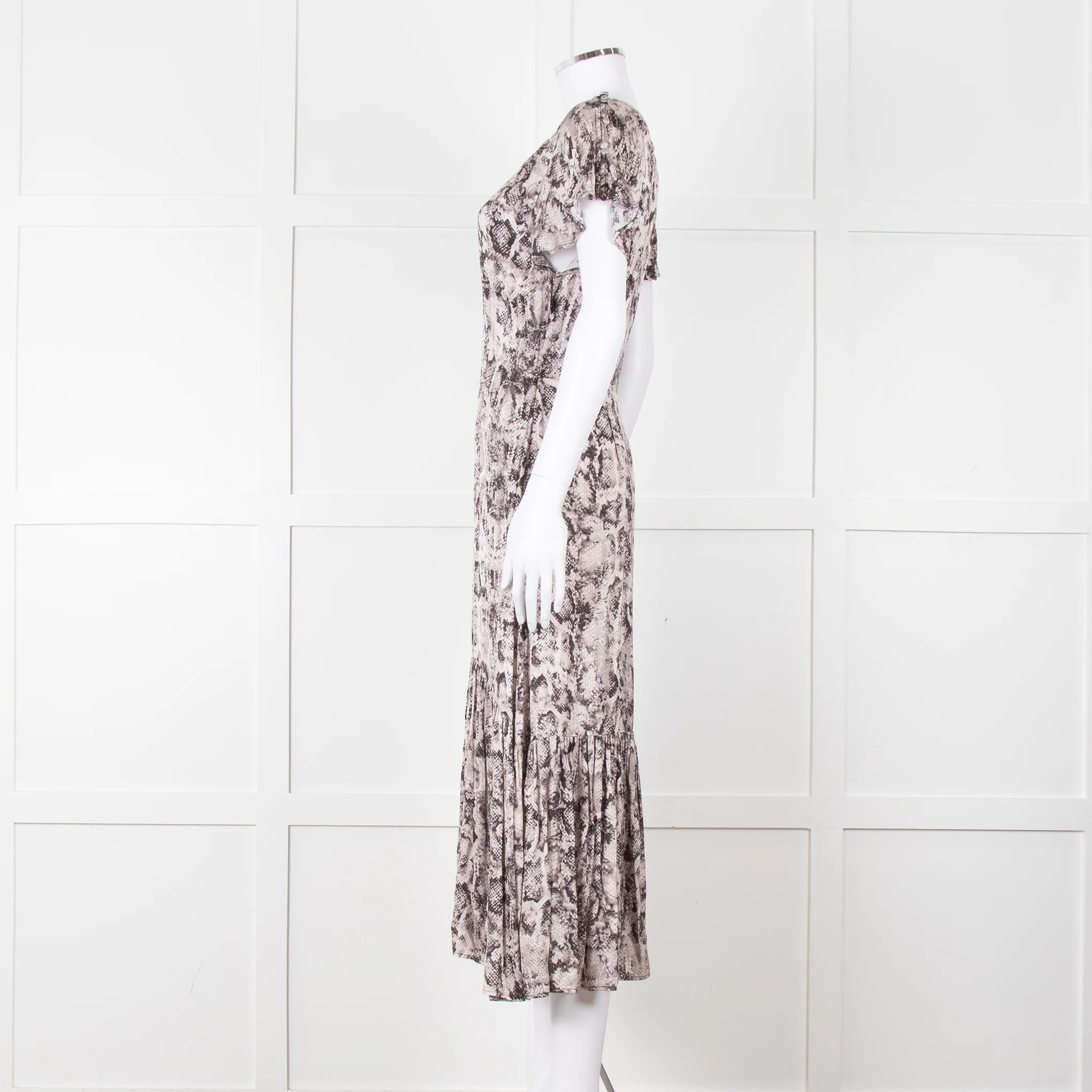 Lily & Lionel Pale Pink Snake Print Dress - Image 3