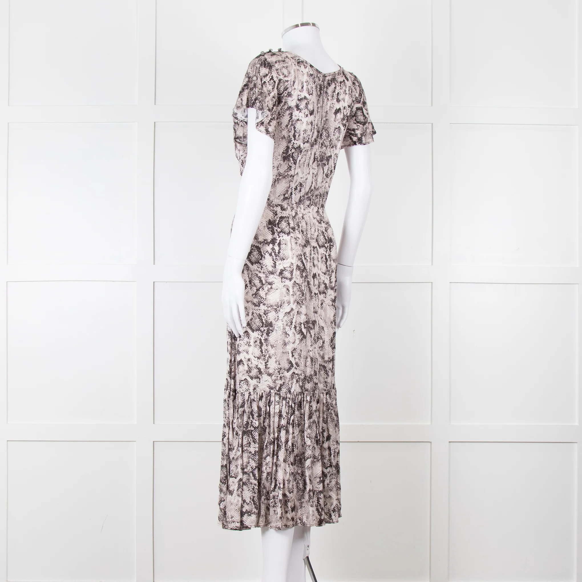 Lily & Lionel Pale Pink Snake Print Dress - Image 4