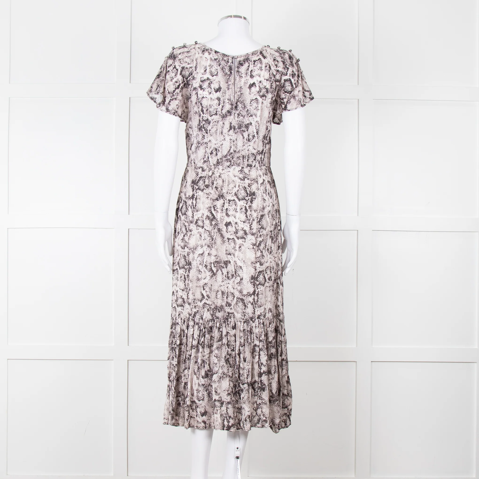 Lily & Lionel Pale Pink Snake Print Dress - Image 5