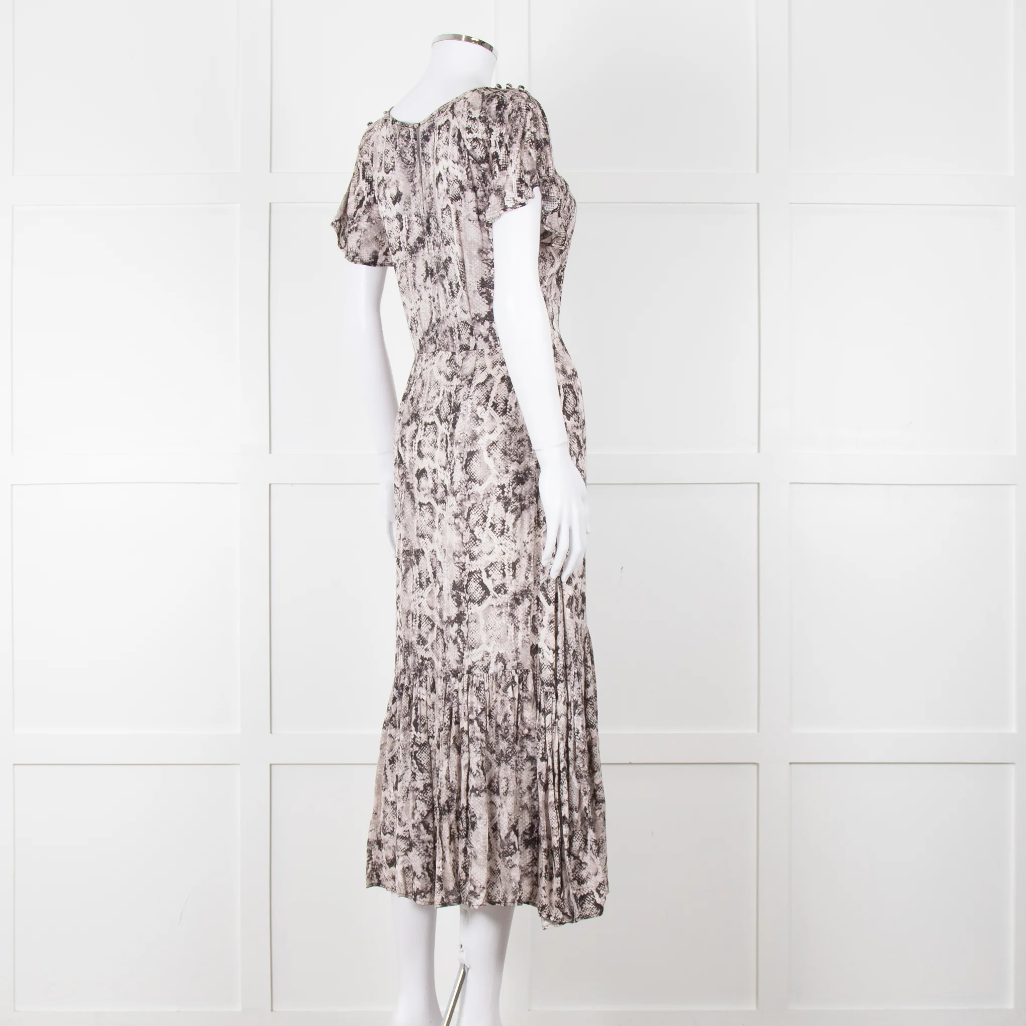 Lily & Lionel Pale Pink Snake Print Dress - Image 6