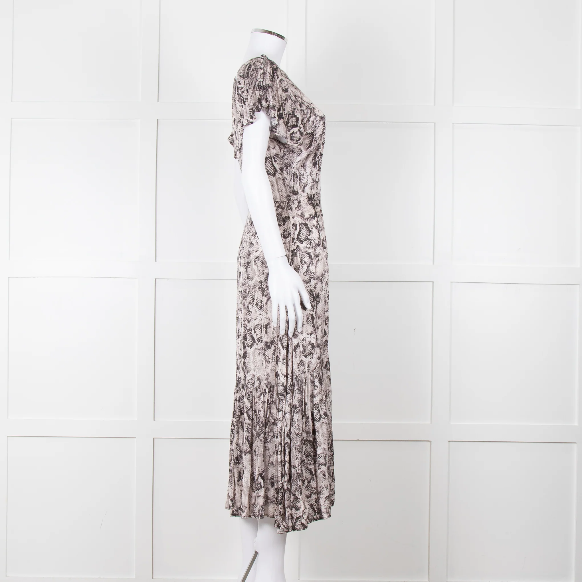 Lily & Lionel Pale Pink Snake Print Dress - Image 7