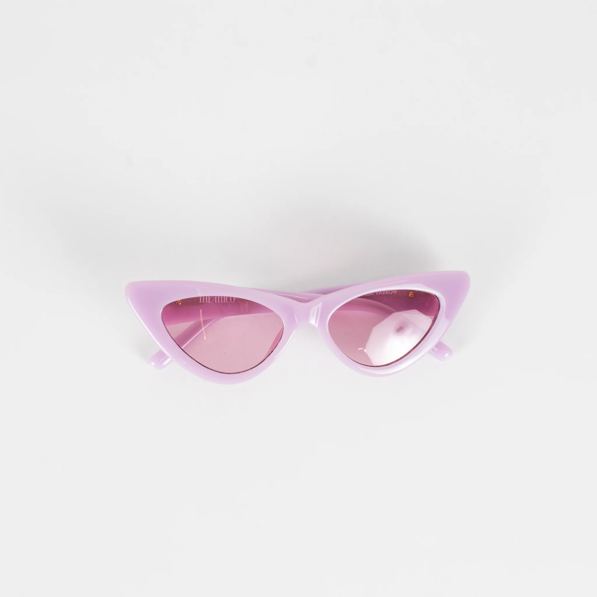 Linda Farrow The Attico Dora Purple Cat Eye Sunglasses - Image 10