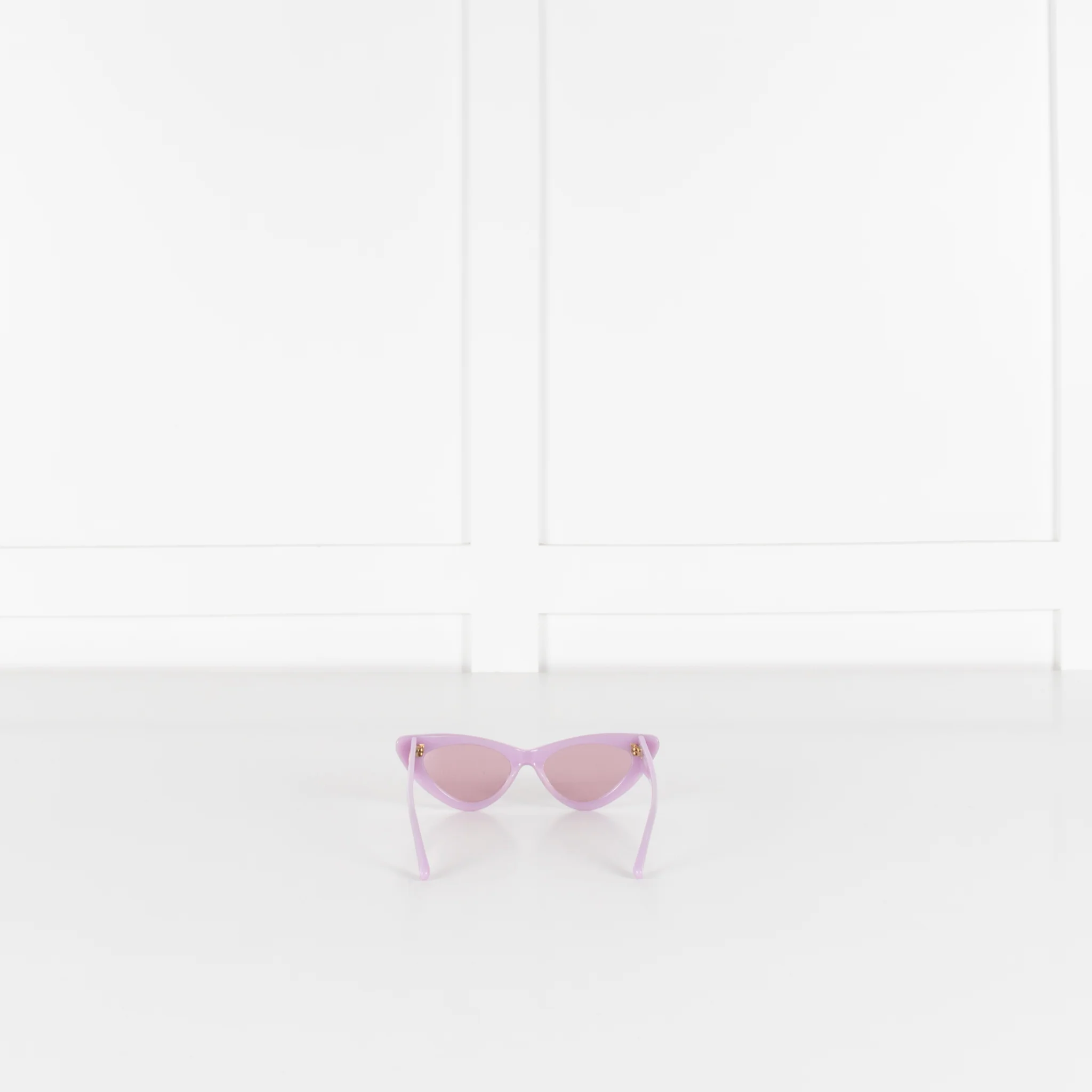 Linda Farrow The Attico Dora Purple Cat Eye Sunglasses - Image 4