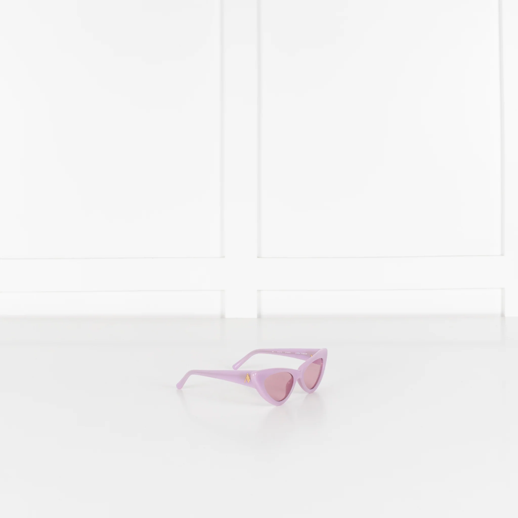 Linda Farrow The Attico Dora Purple Cat Eye Sunglasses - Image 6