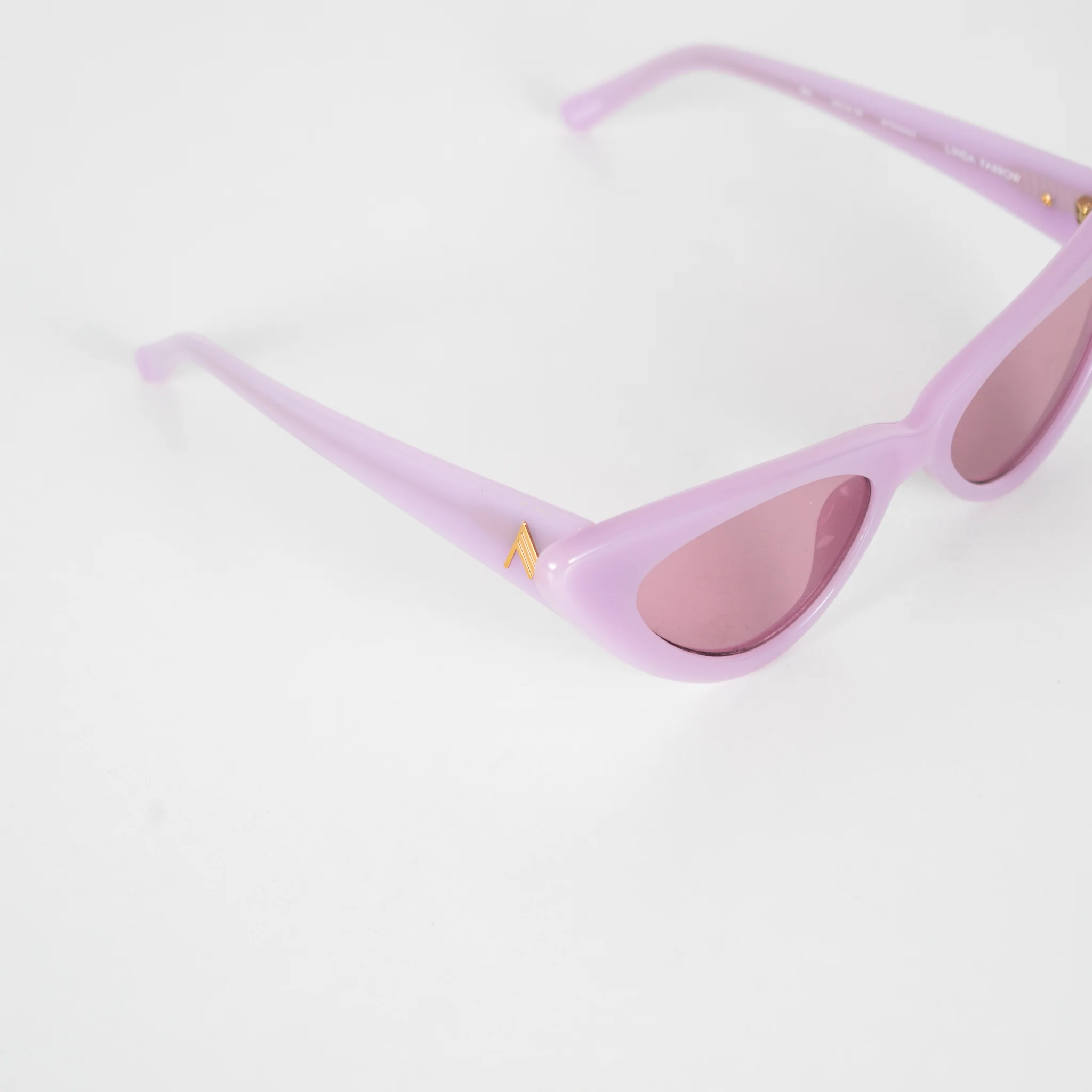 Linda Farrow The Attico Dora Purple Cat Eye Sunglasses - Image 7
