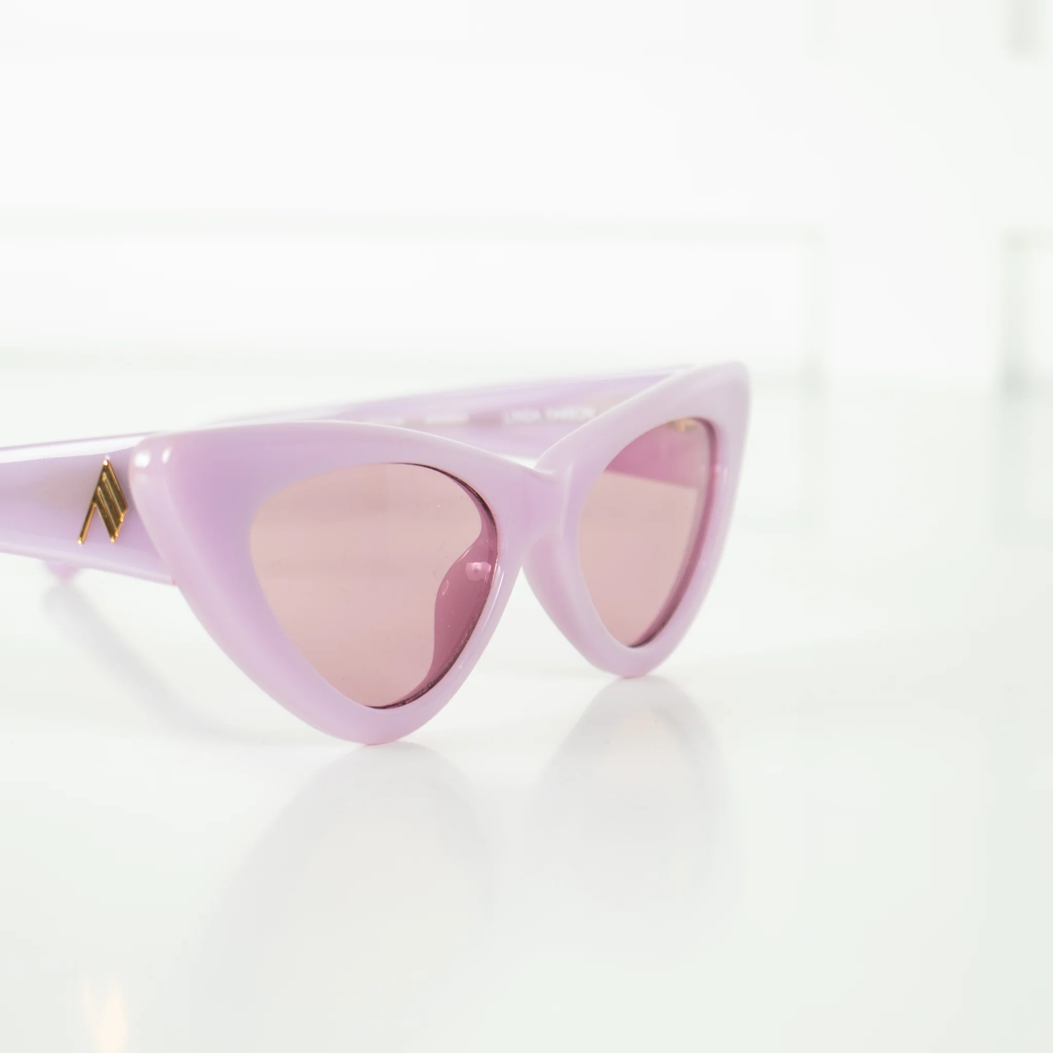 Linda Farrow The Attico Dora Purple Cat Eye Sunglasses - Image 8