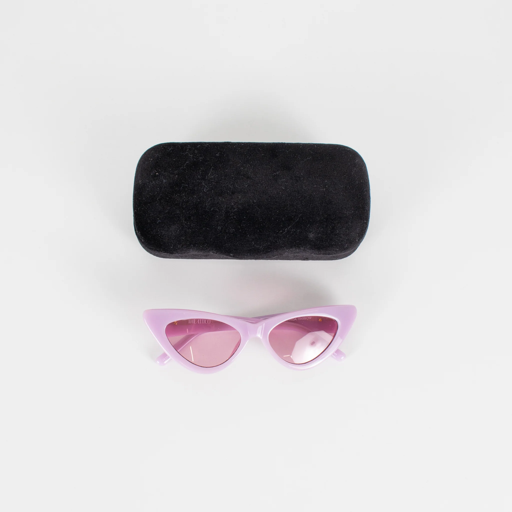 Linda Farrow The Attico Dora Purple Cat Eye Sunglasses - Image 9